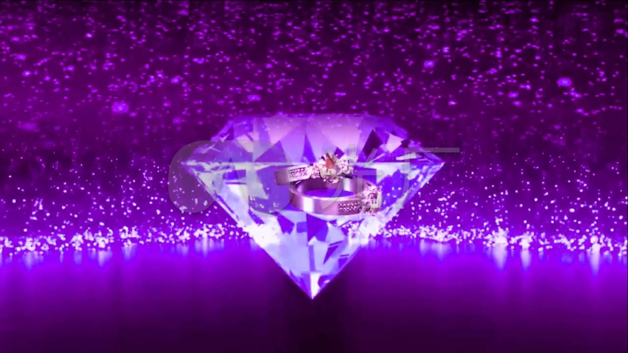 动感紫色粒子钻石戒指_1280x720_高清视频素材下载(编号:737681)_婚庆