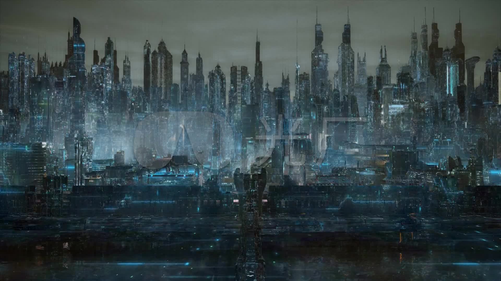 科幻城市未来_1920x1080_高清视频素材下载(编号:)_vj
