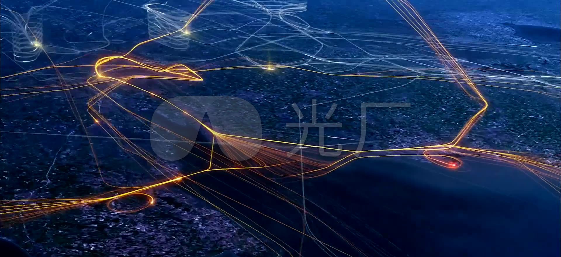 科技城市未来空中交通_1920x882_高清视频素材下载(编号:744708)_实拍