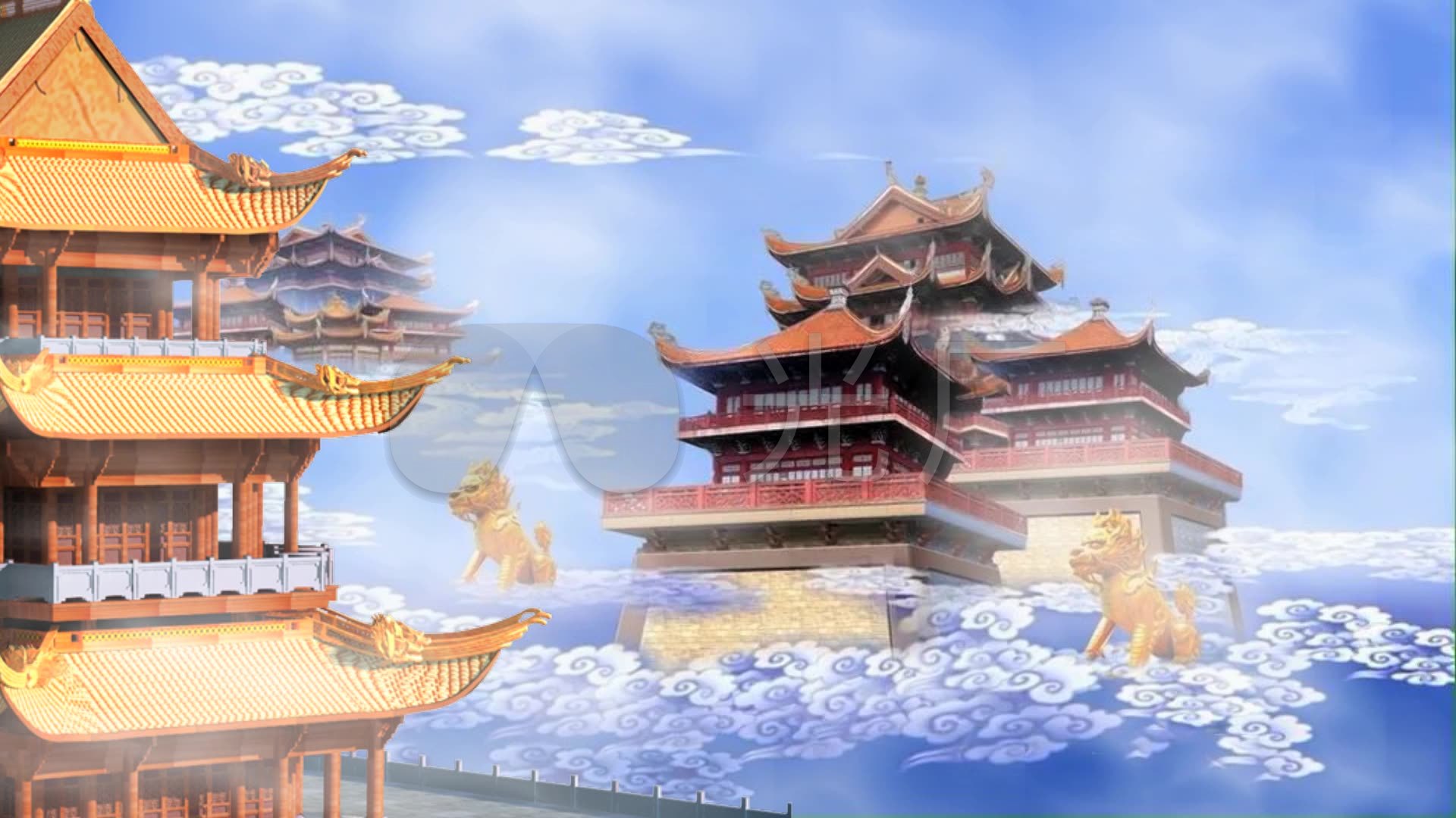 仙境天宫_1920x1080_高清视频素材下载(编号:747850)