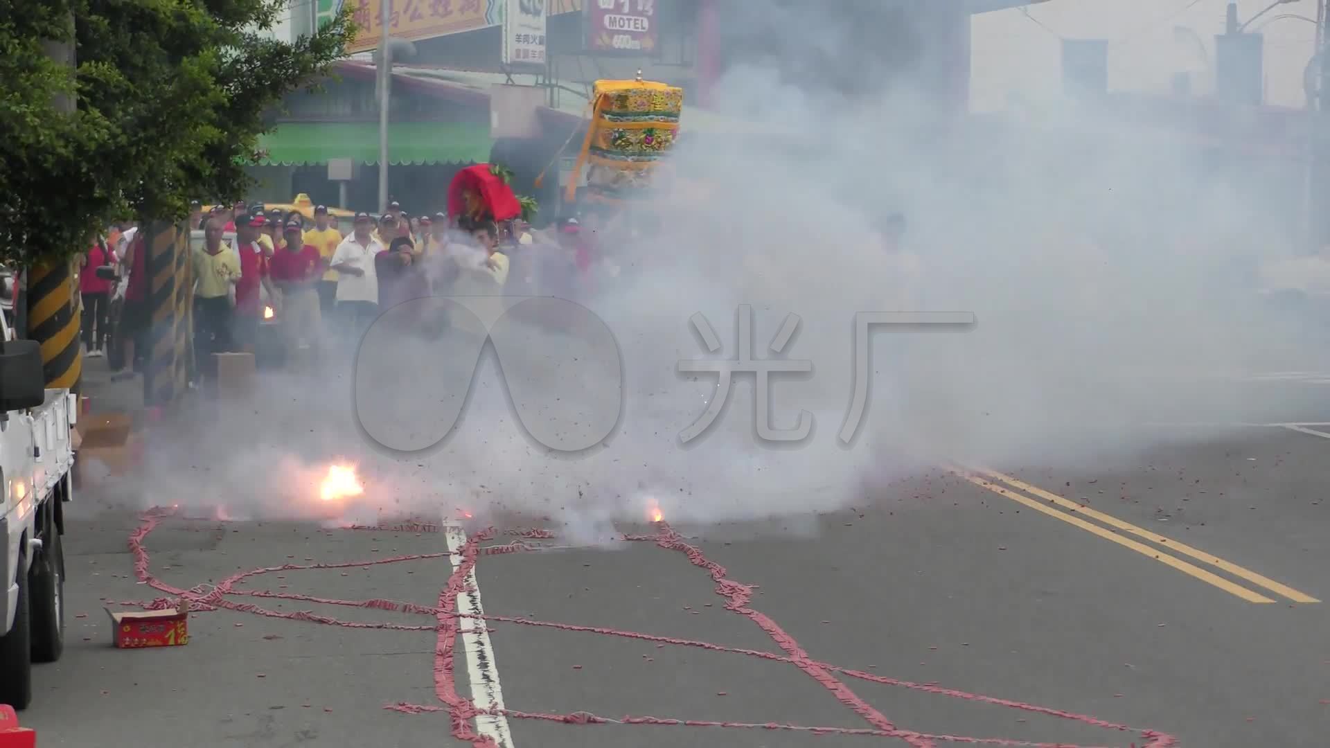 开业放鞭炮迎财神_1920x1080_高清视频素材下载(编号