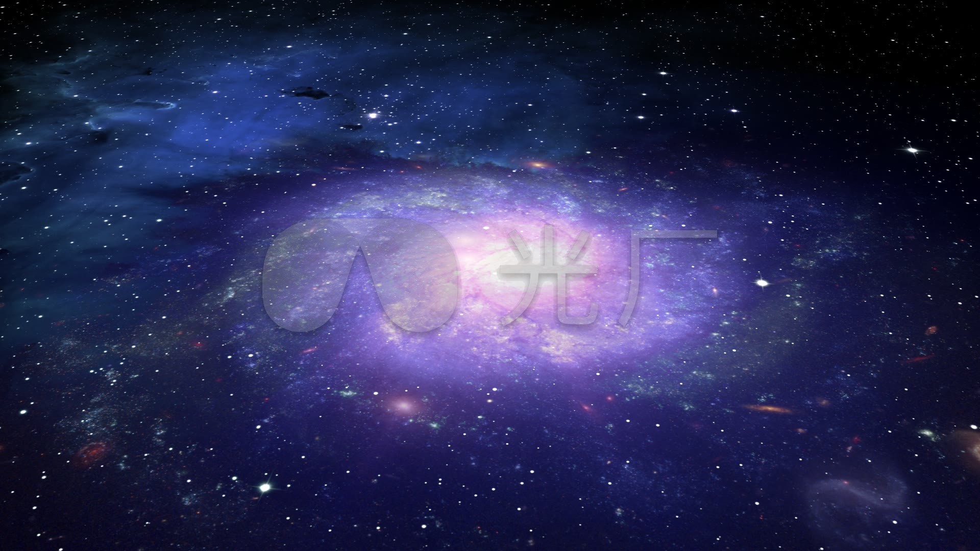 宇宙壁纸1080,宇宙壁纸银河系 蓝色星云粒子宇宙空间_1920x1080_高清视频素材下载