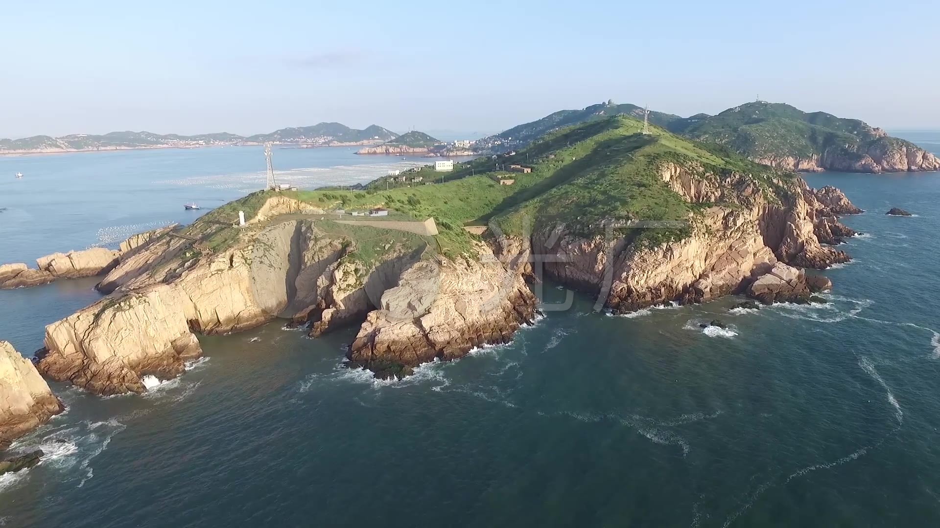 航拍舟山嵊泗列岛枸杞岛