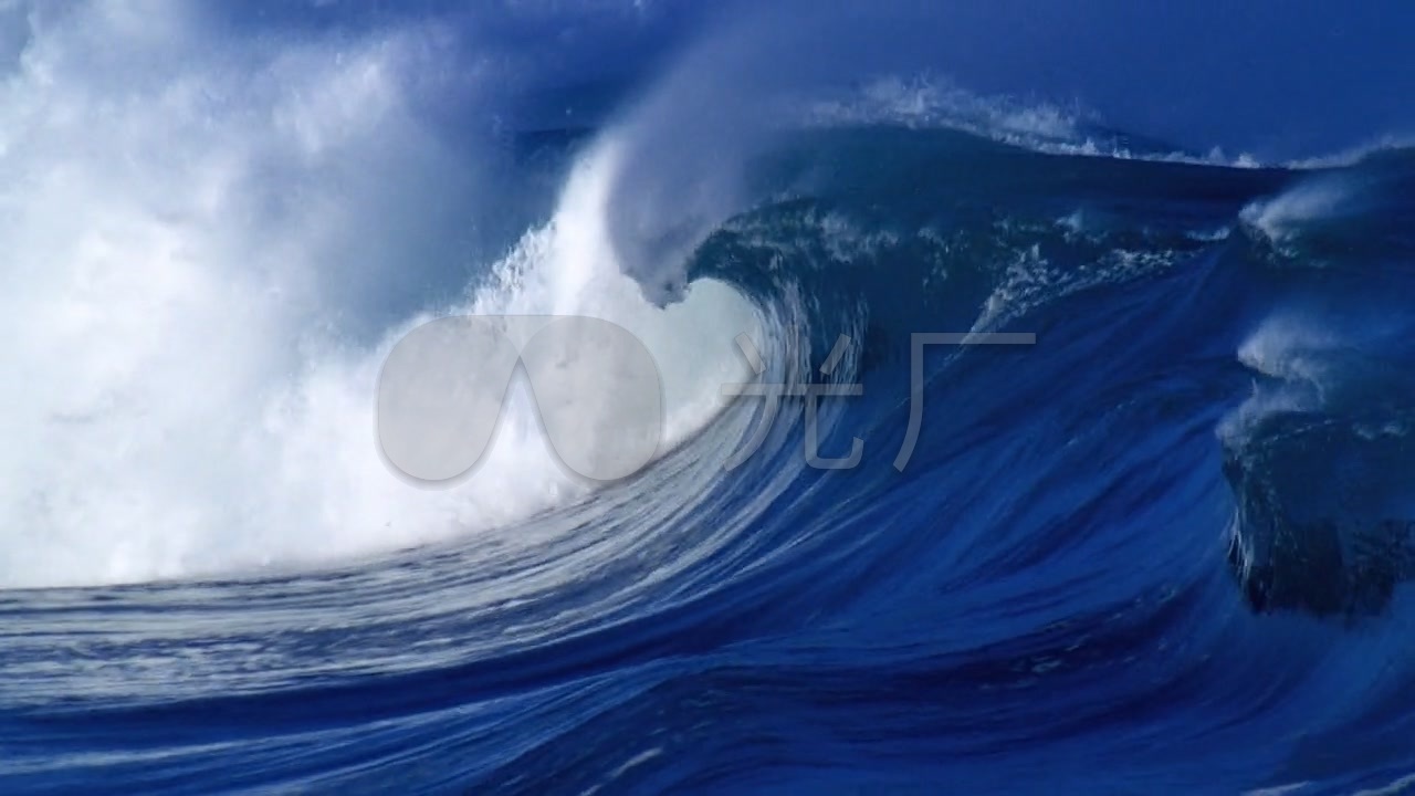 海水大海海浪大气海浪卷浪浪潮海水_1280x720_高清视频素材下载(编号