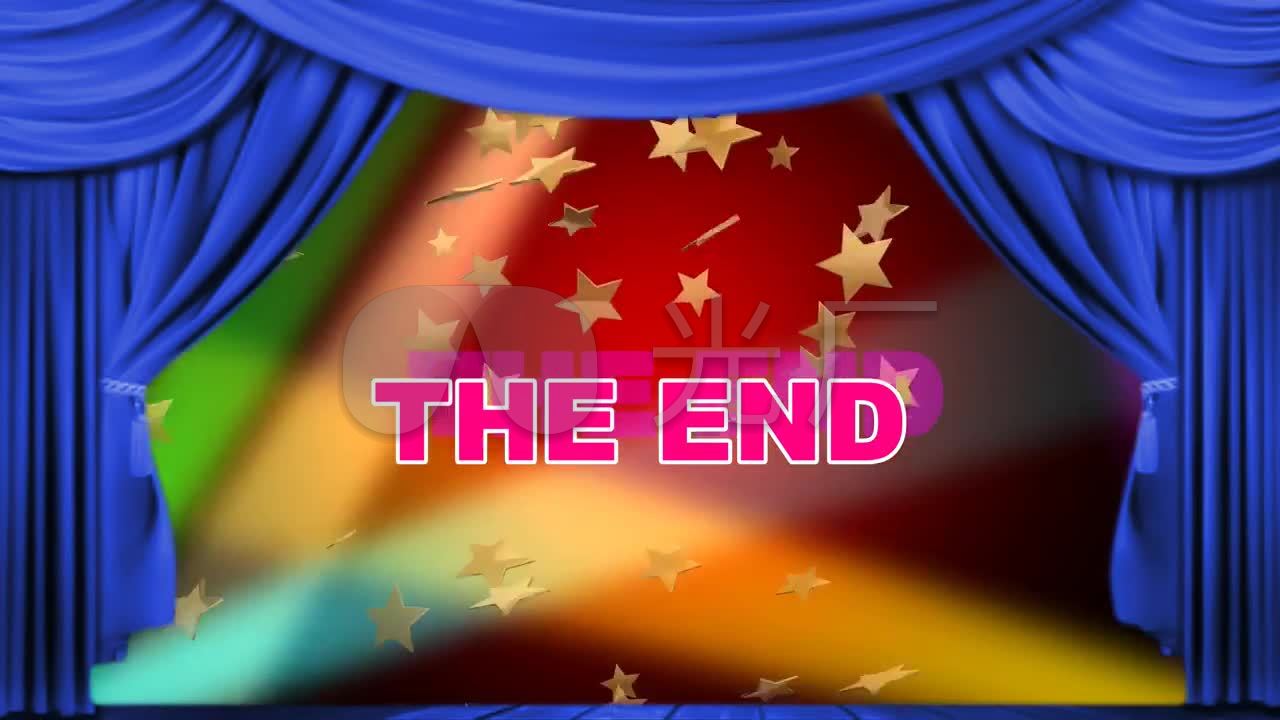 多组晚会片尾结束theend