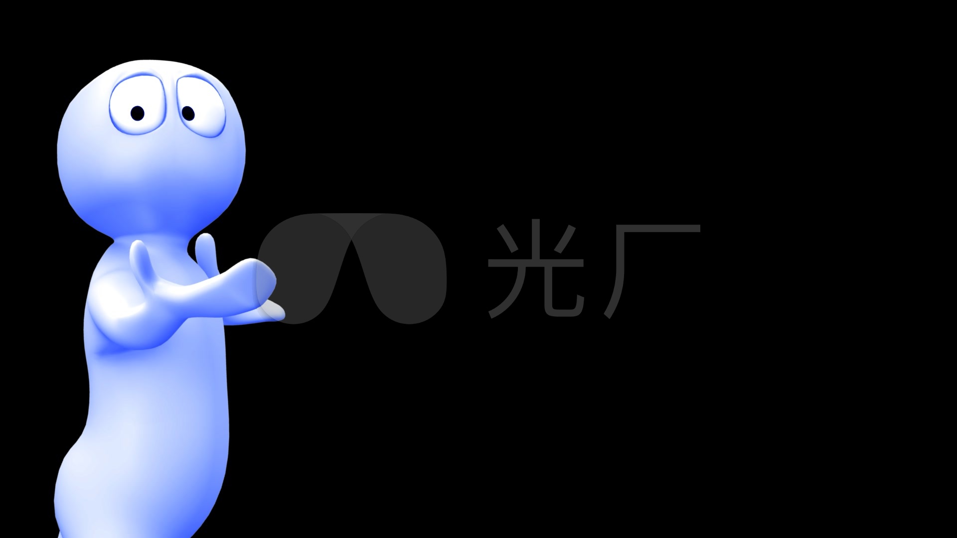 卡通小人演讲展示带通道视频素材_1920x1080_高清视频