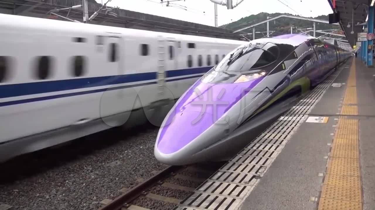 日本高速列车500typeeva_1280x720_高清视频素材下载