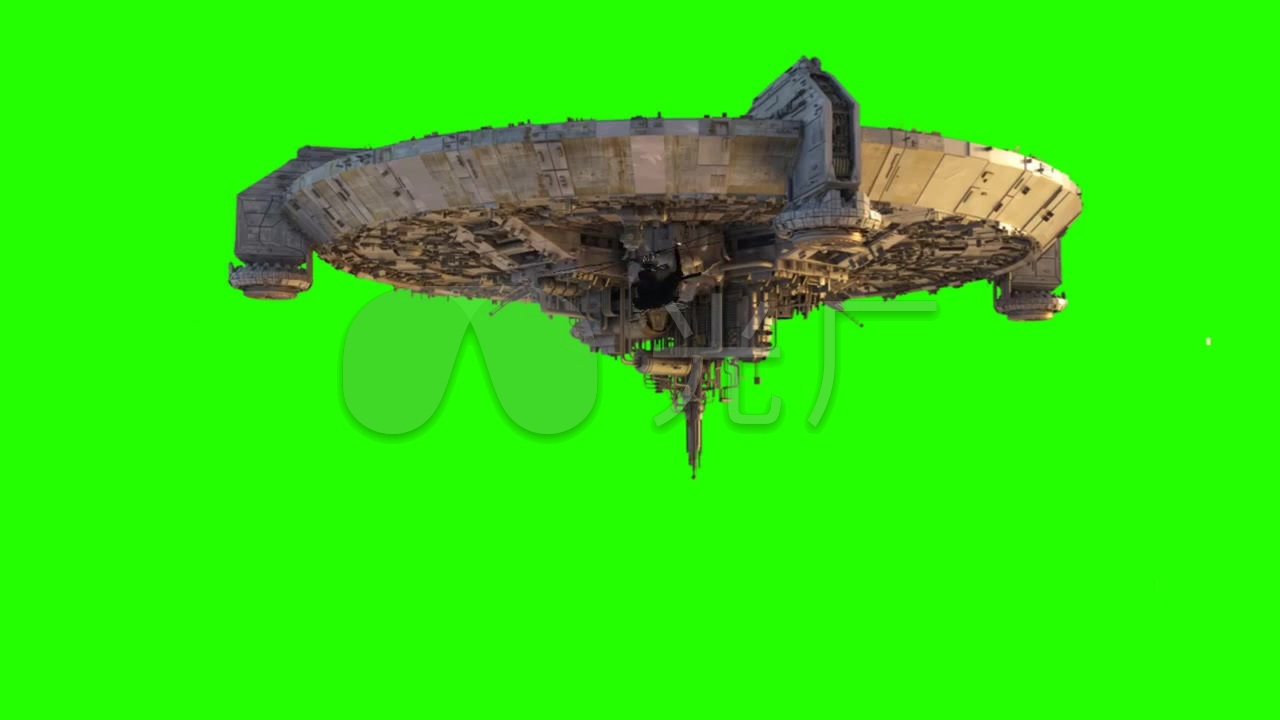 ufo外星飞船绿屏抠像_1280x720_高清视频素材下载(:)