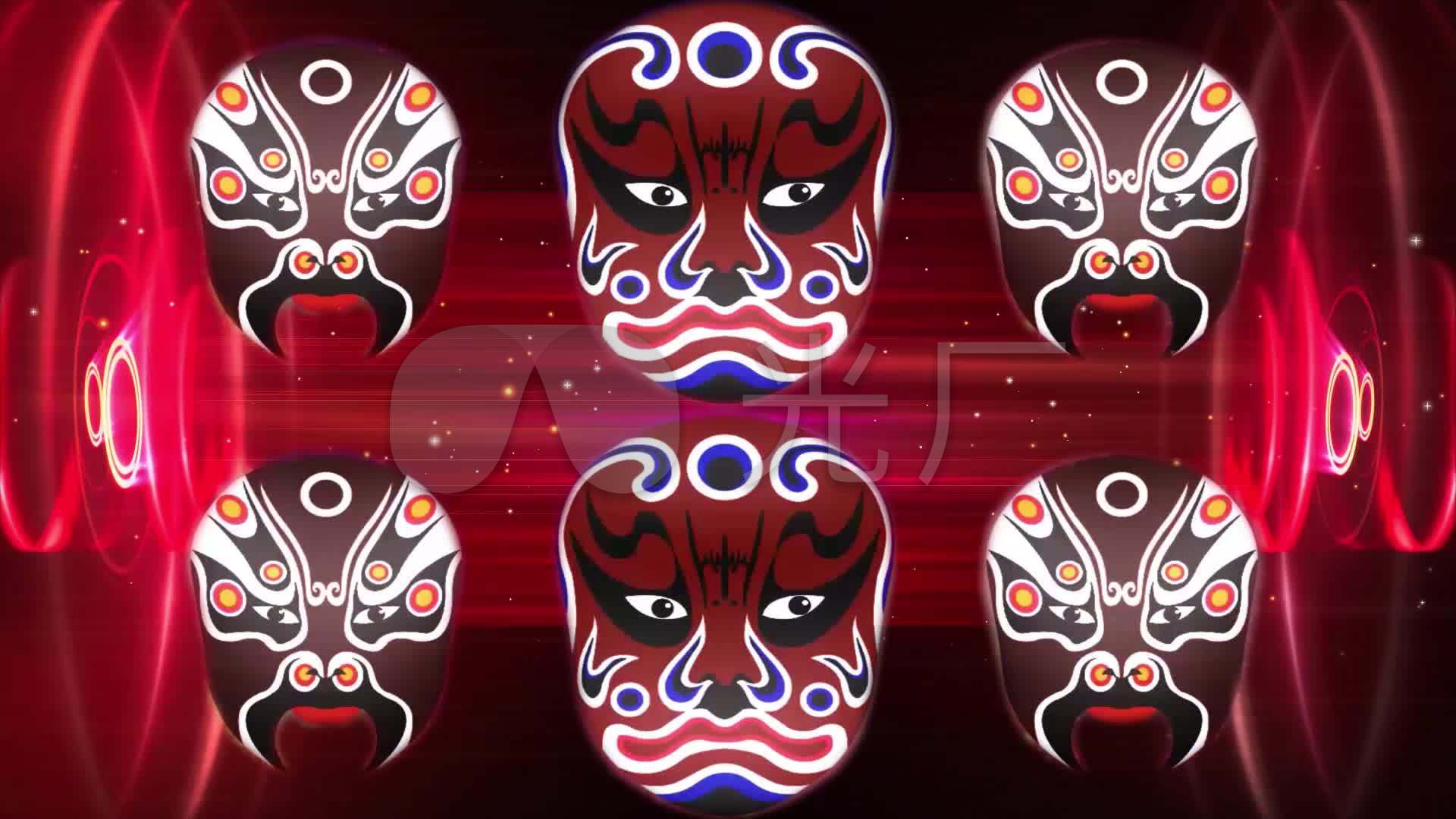 脸谱变脸京剧戏曲中国风背景