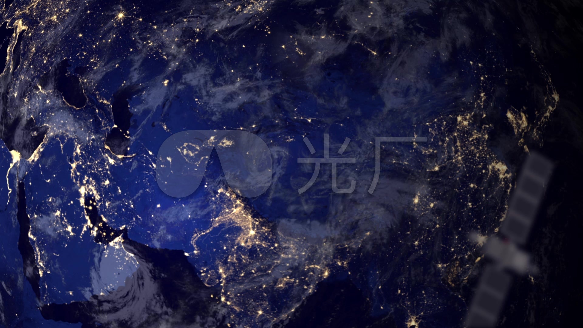 卫星地球夜景