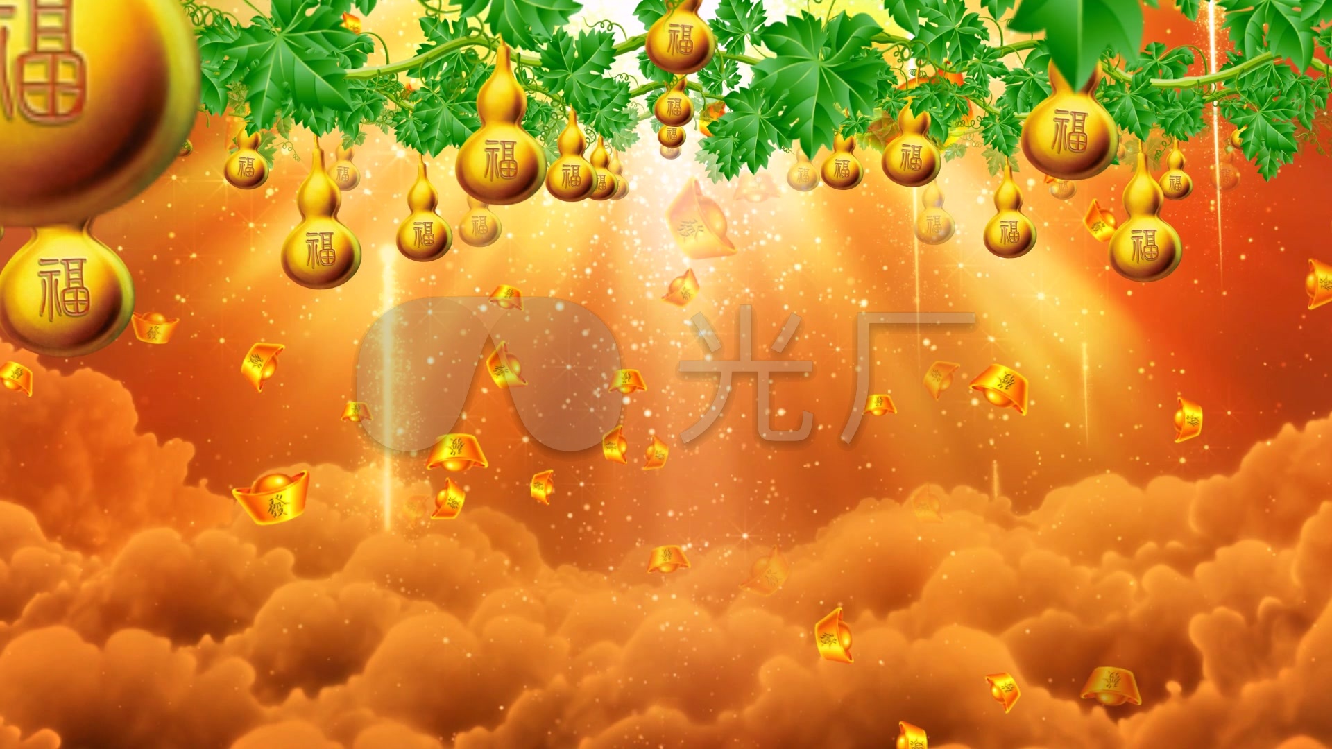 金元宝葫芦金葫芦_1920x1080_高清视频素材下载(编号