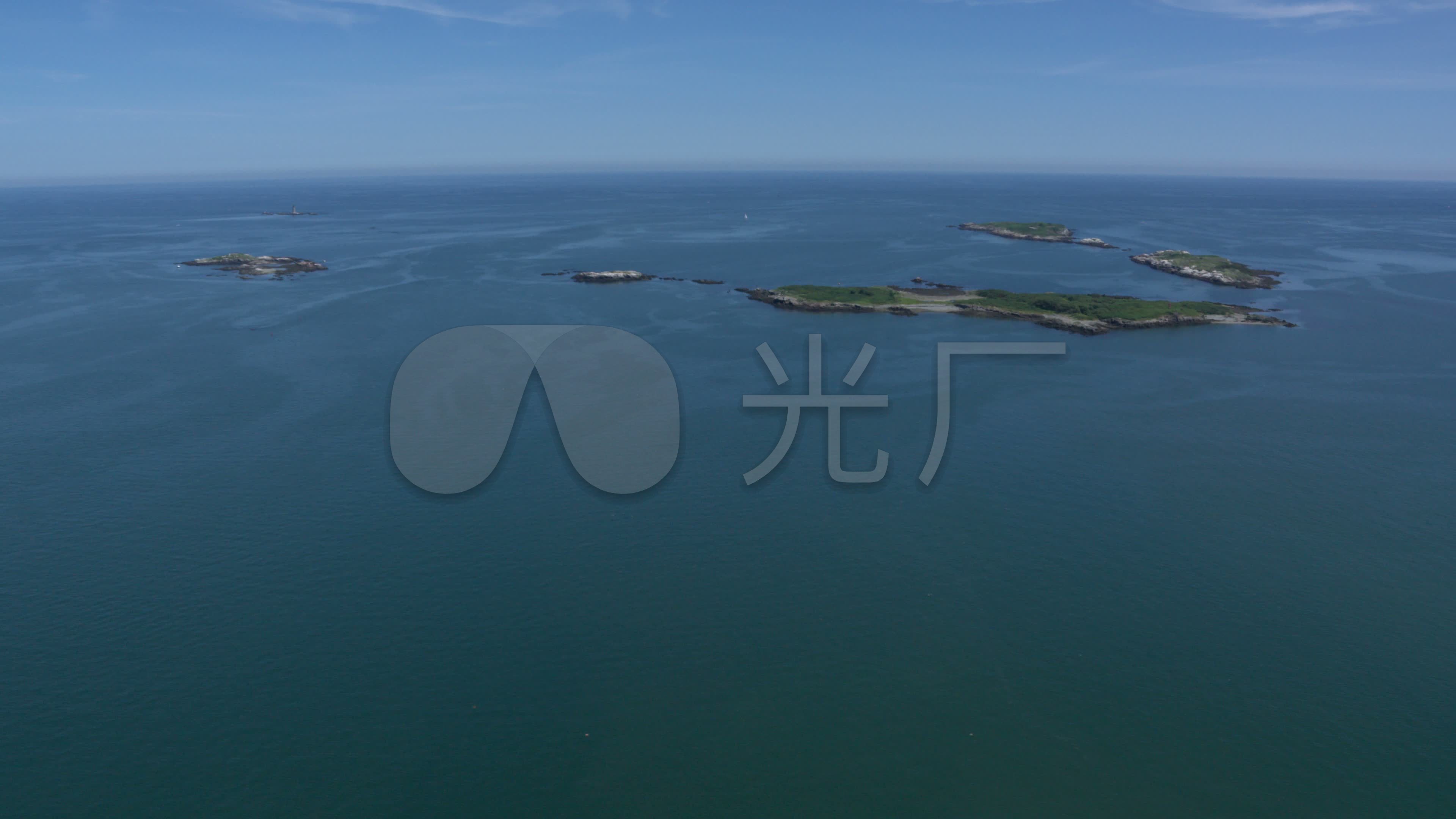 海湾岛屿航拍全景_3840x2160_高清视频素材下载(编号
