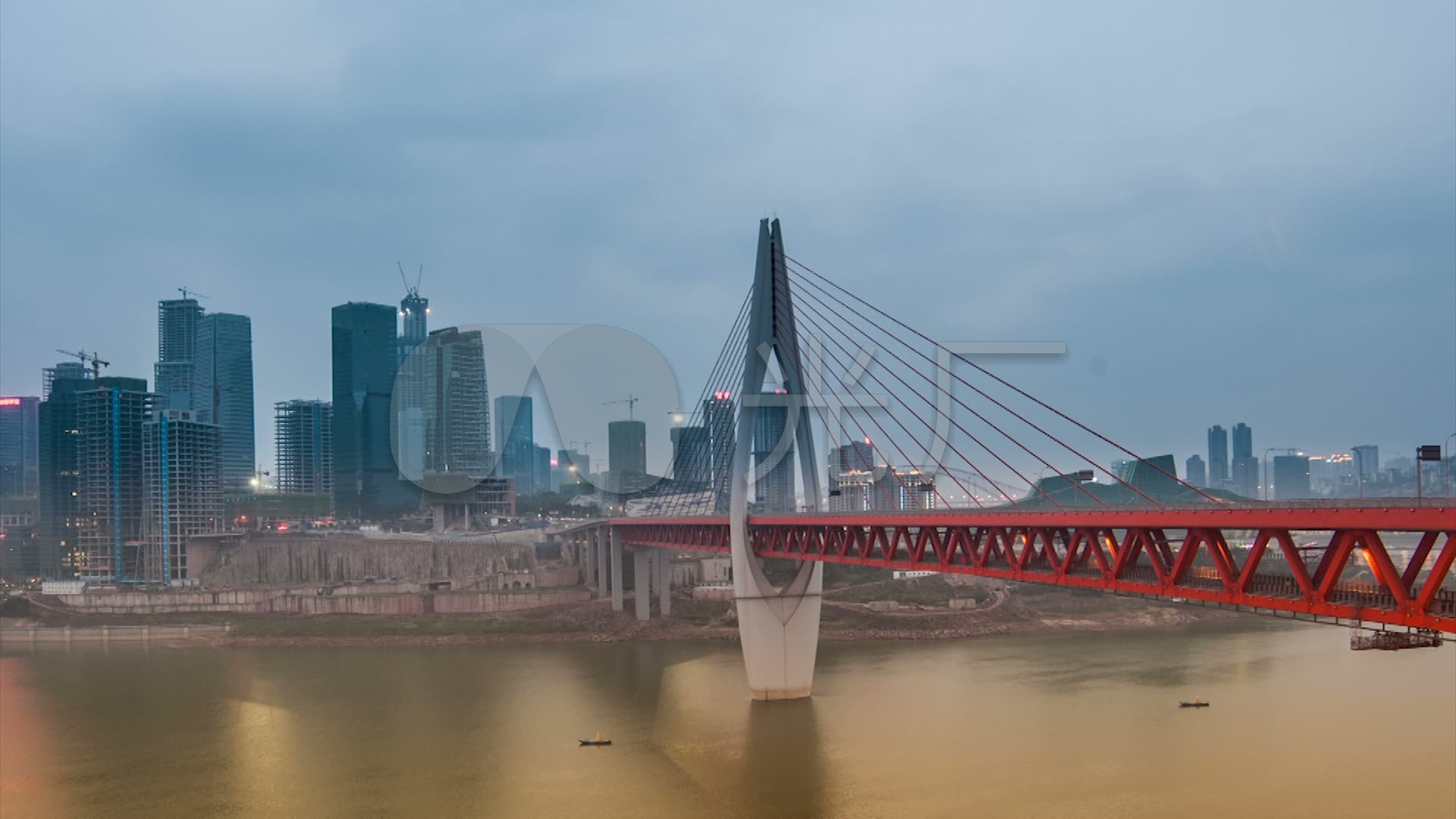 重庆市城市夜景高清延时