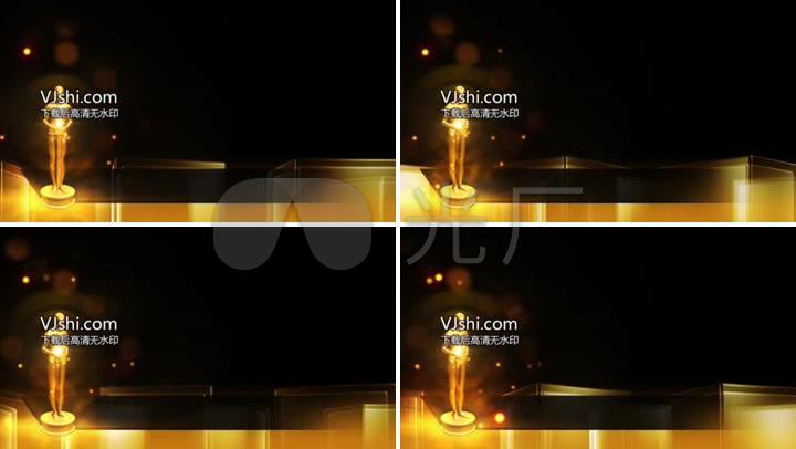奥斯卡小金人颁奖典礼视频_640x360_高清视频素材下载