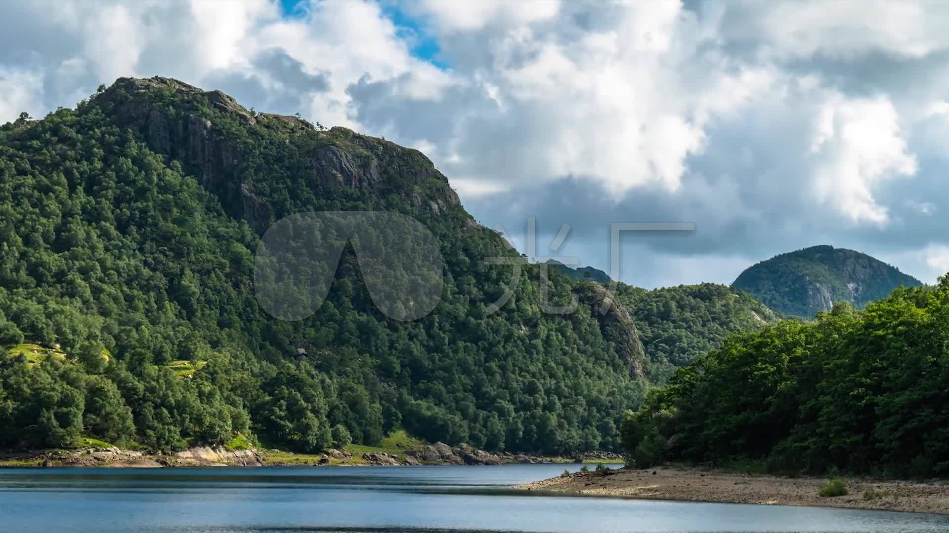 大自然高山流水雪山美景_1920x1080_高清视频素材下载