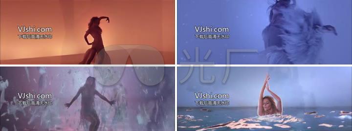 美女跳舞炫酷背景花瓣实拍视频素材