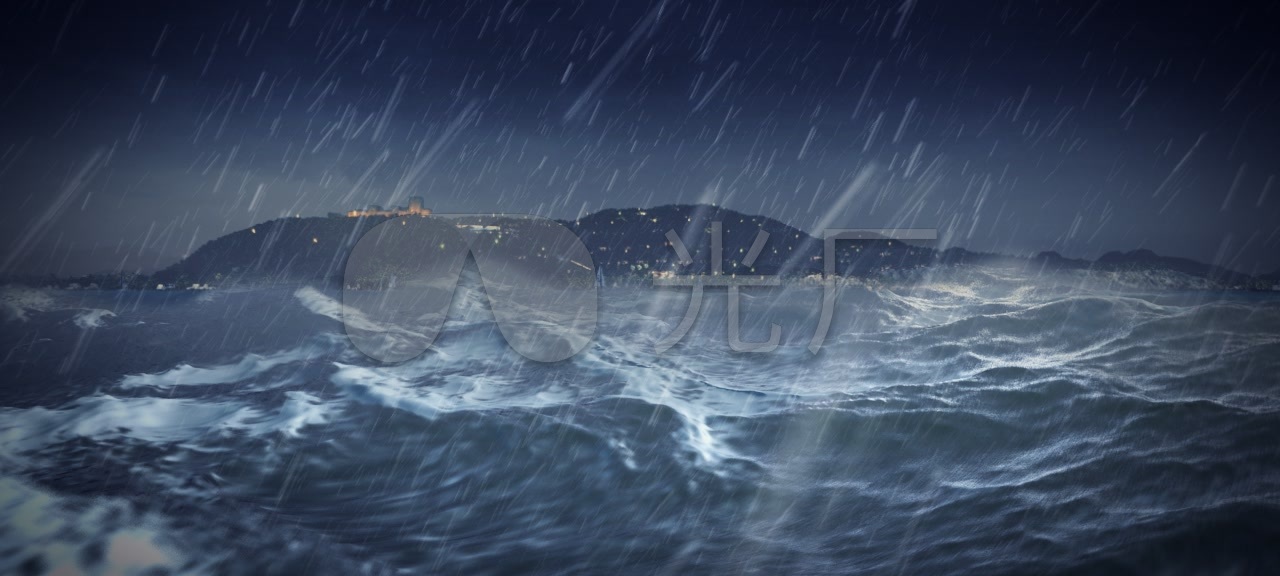 海上狂风暴雨_1280x576_高清视频素材下载(编号:)__vj