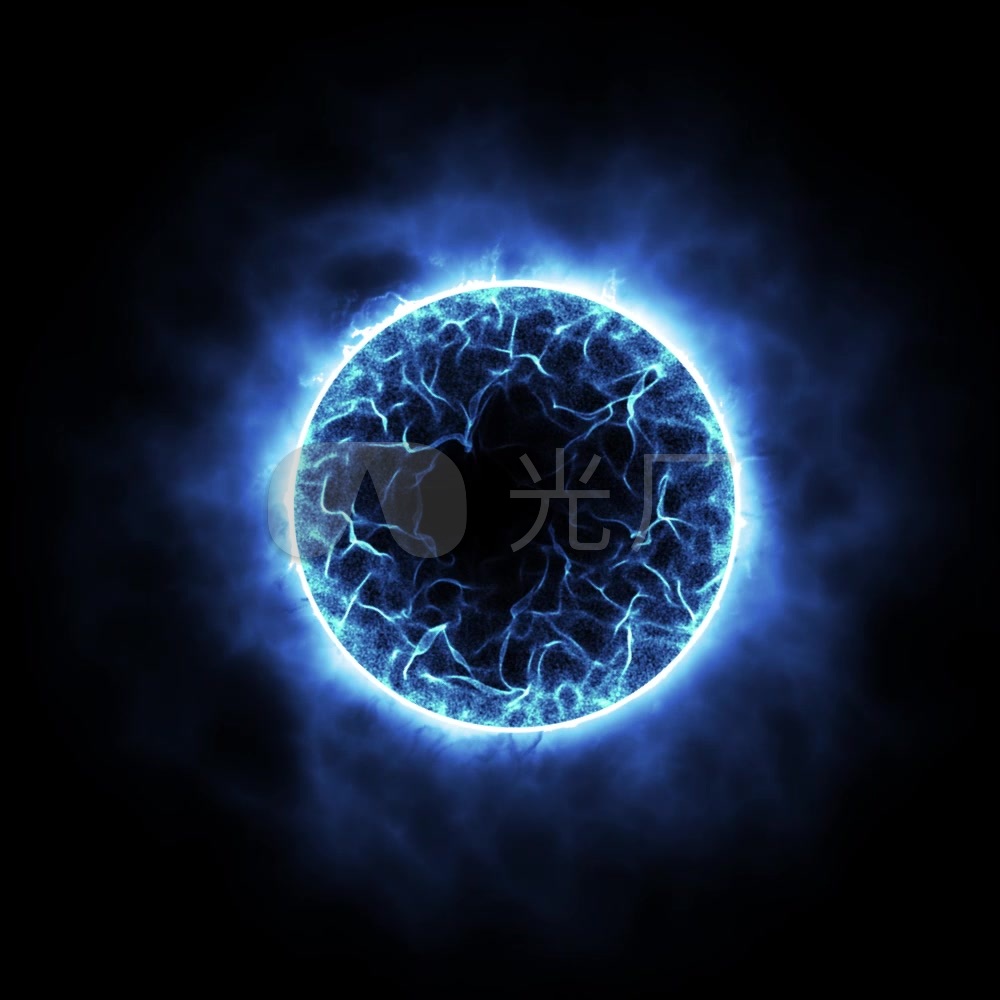 宇宙黑洞圆形光线粒子光黑洞穿_1000x1000_高清视频