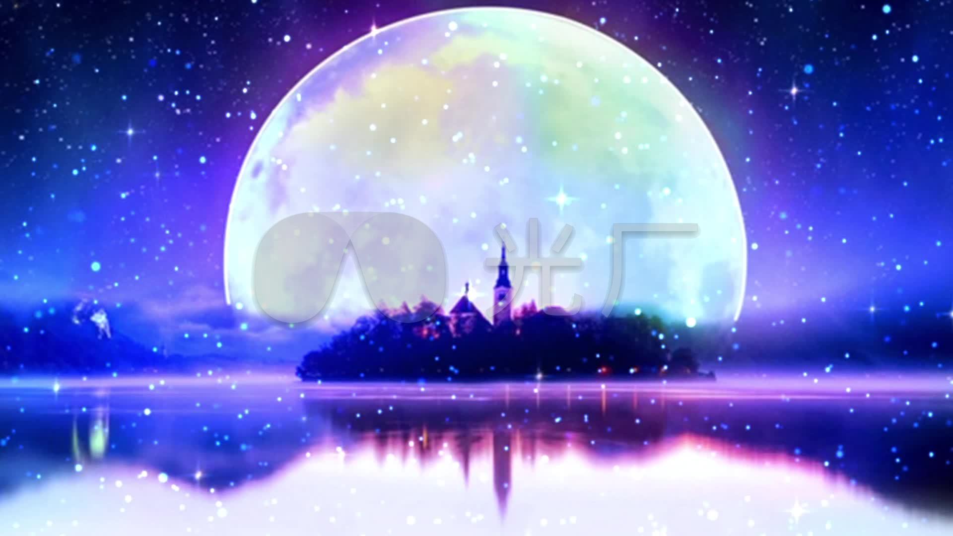 月光城堡抒情唯美浪漫童话流星雨_1920x1080_高清视频