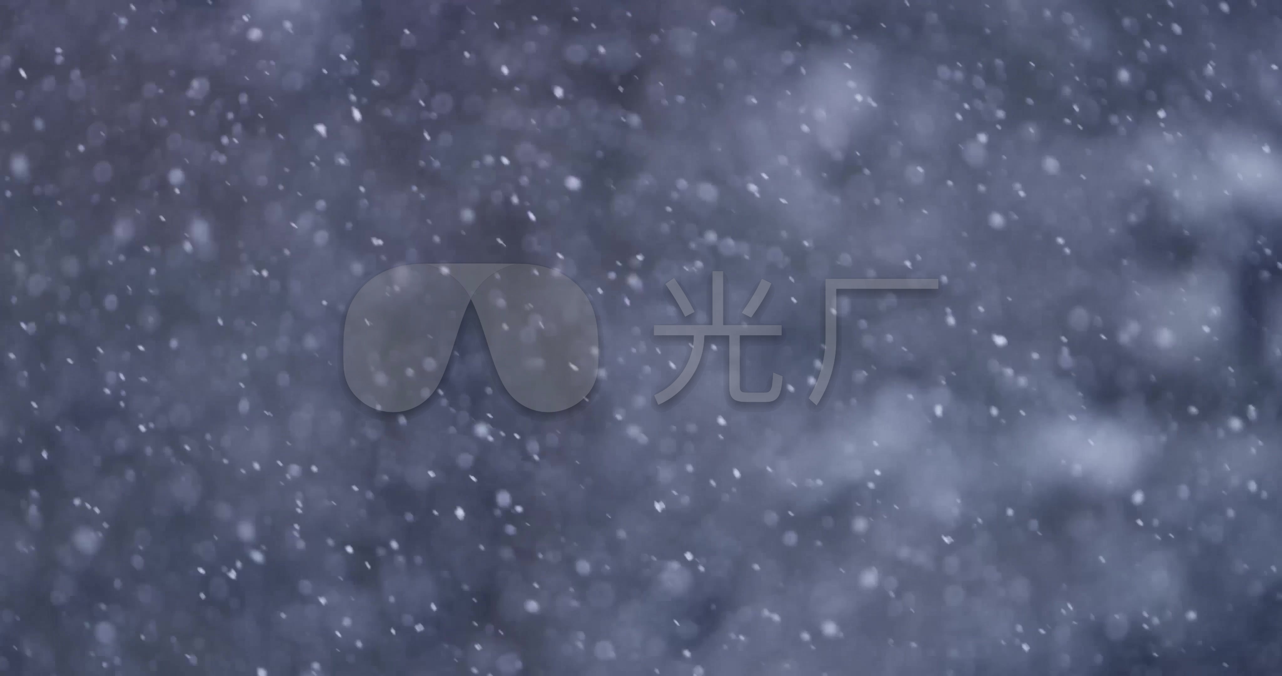 雪下雪雪花特写雪花4k07_4096x2160_高清视频素材下载