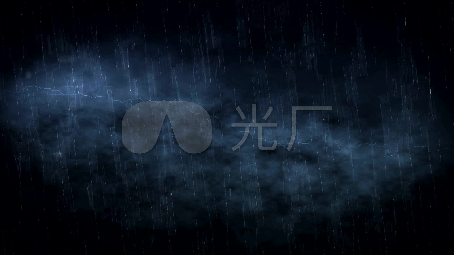 黑夜惊雷大雨led高清视频