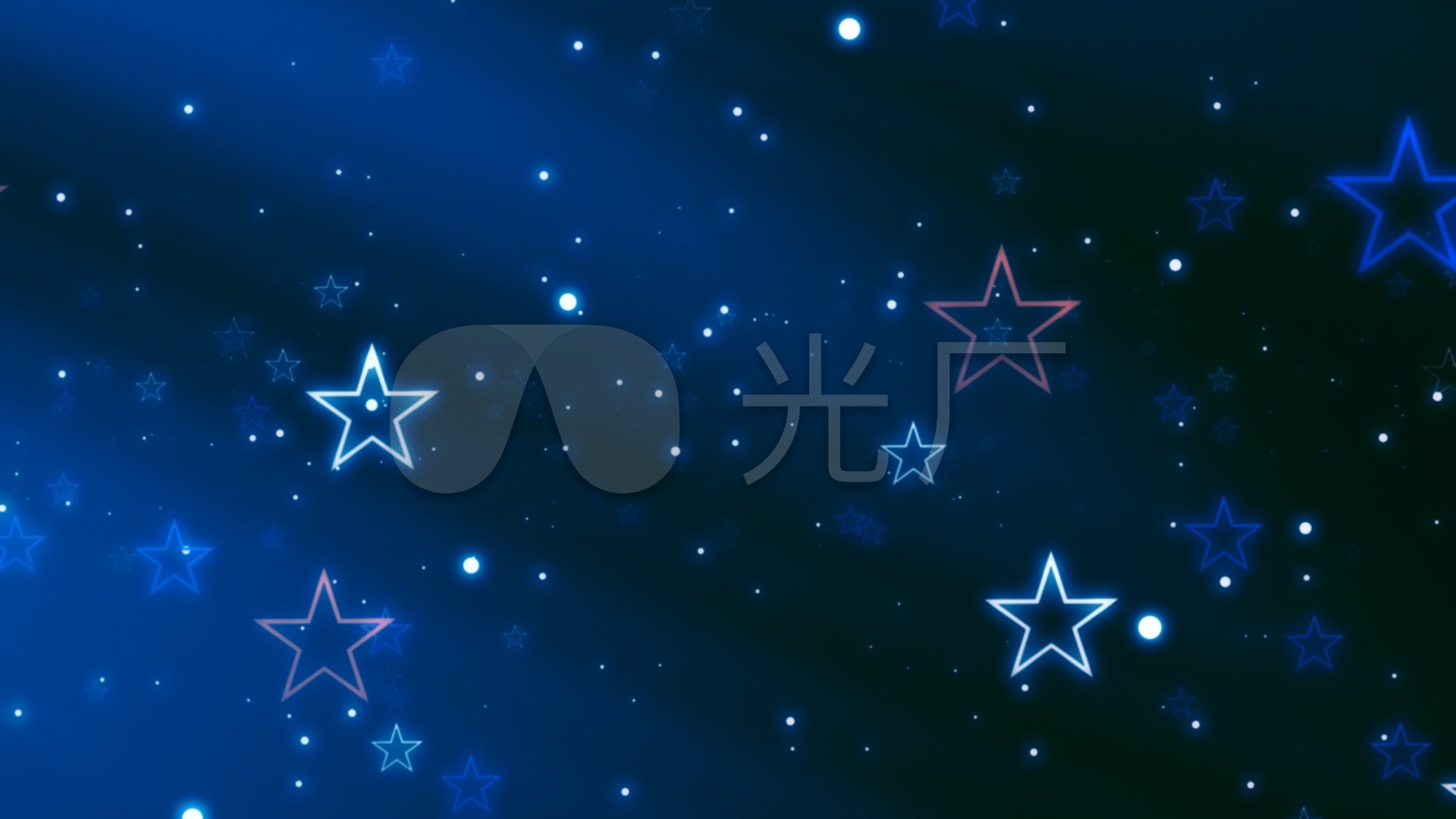 璀璨星空星星粒子飘浮滑动夜景视频_1920x1080_高清