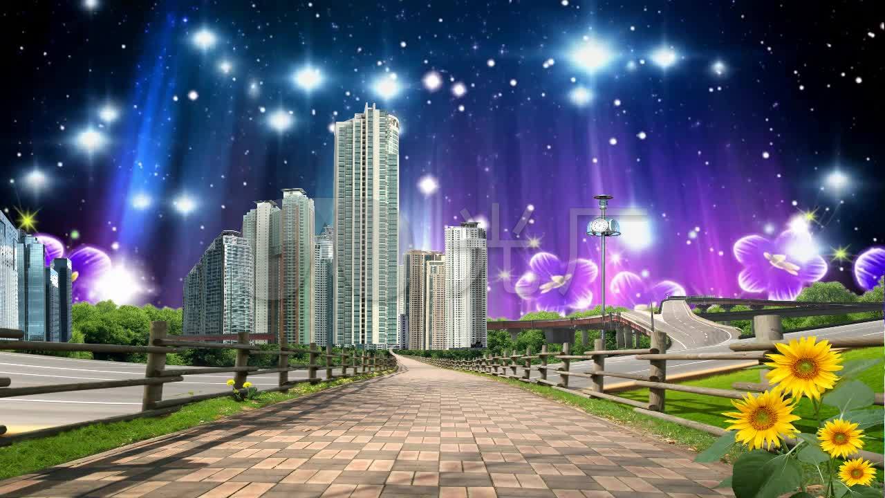广场舞高清抠像动态视频背景素材-39