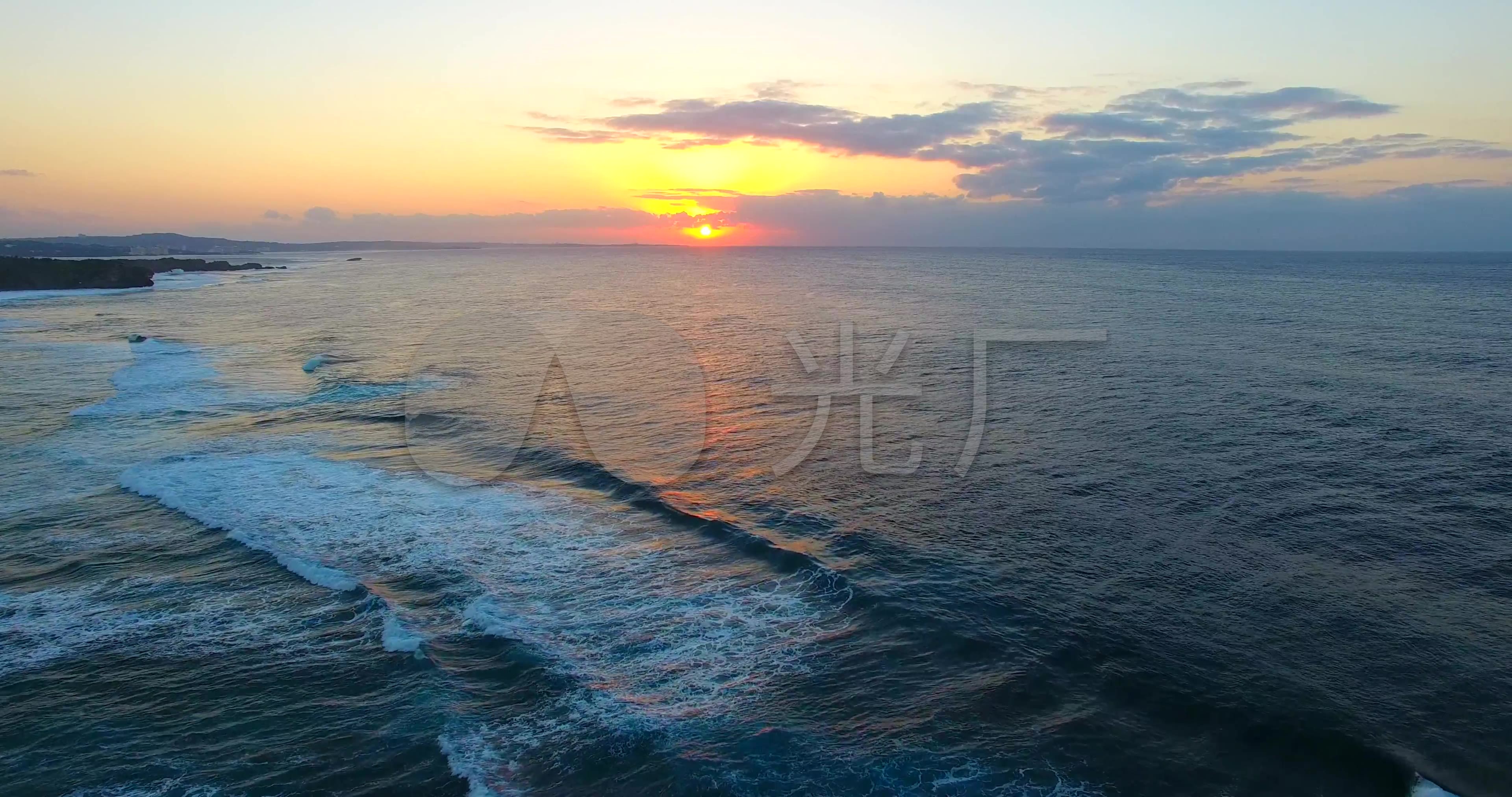 4k航拍日本冲绳壮观大海旅游风光宣传片_3840x2026