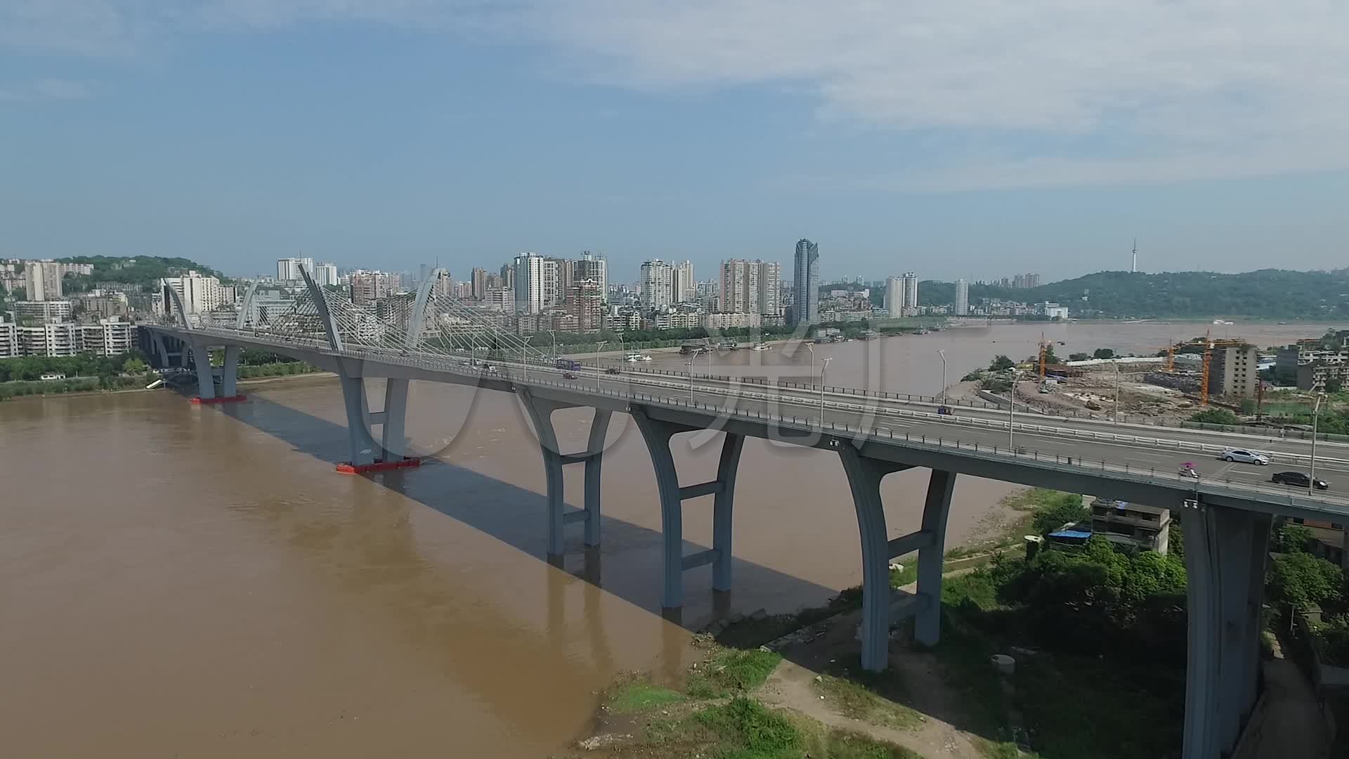 【航拍素材】泸州国窖大桥