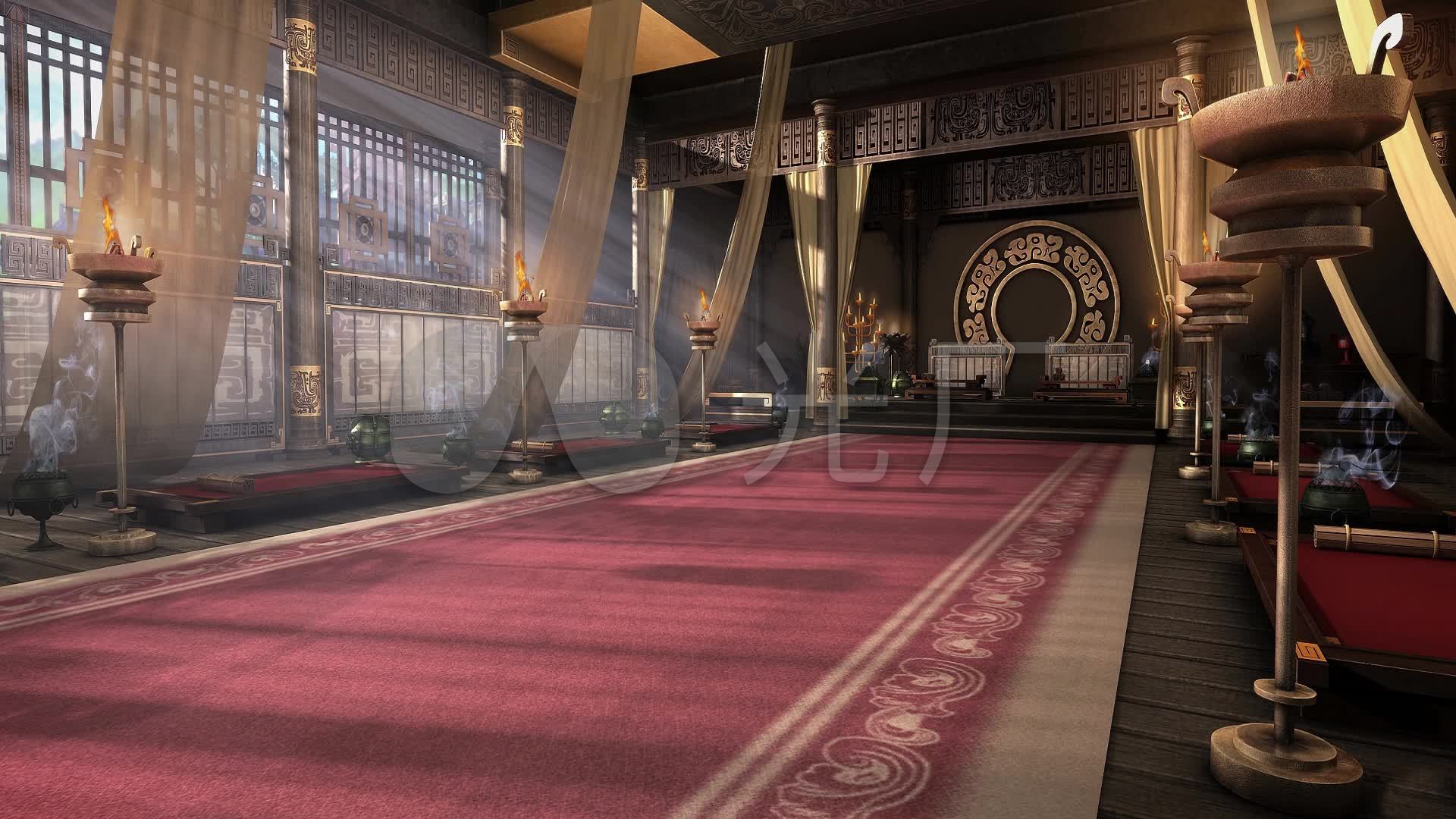 戏曲背景金殿古代帐篷元帅行宫军帐_1920x1080_高清