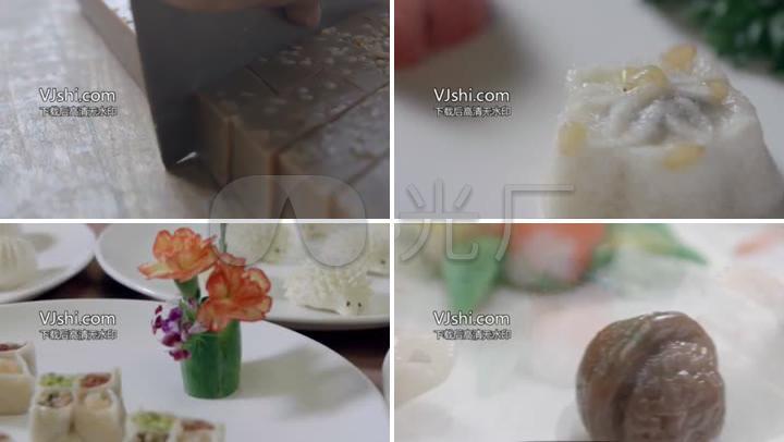 唯美苏式糕点展示美食城市宣传片