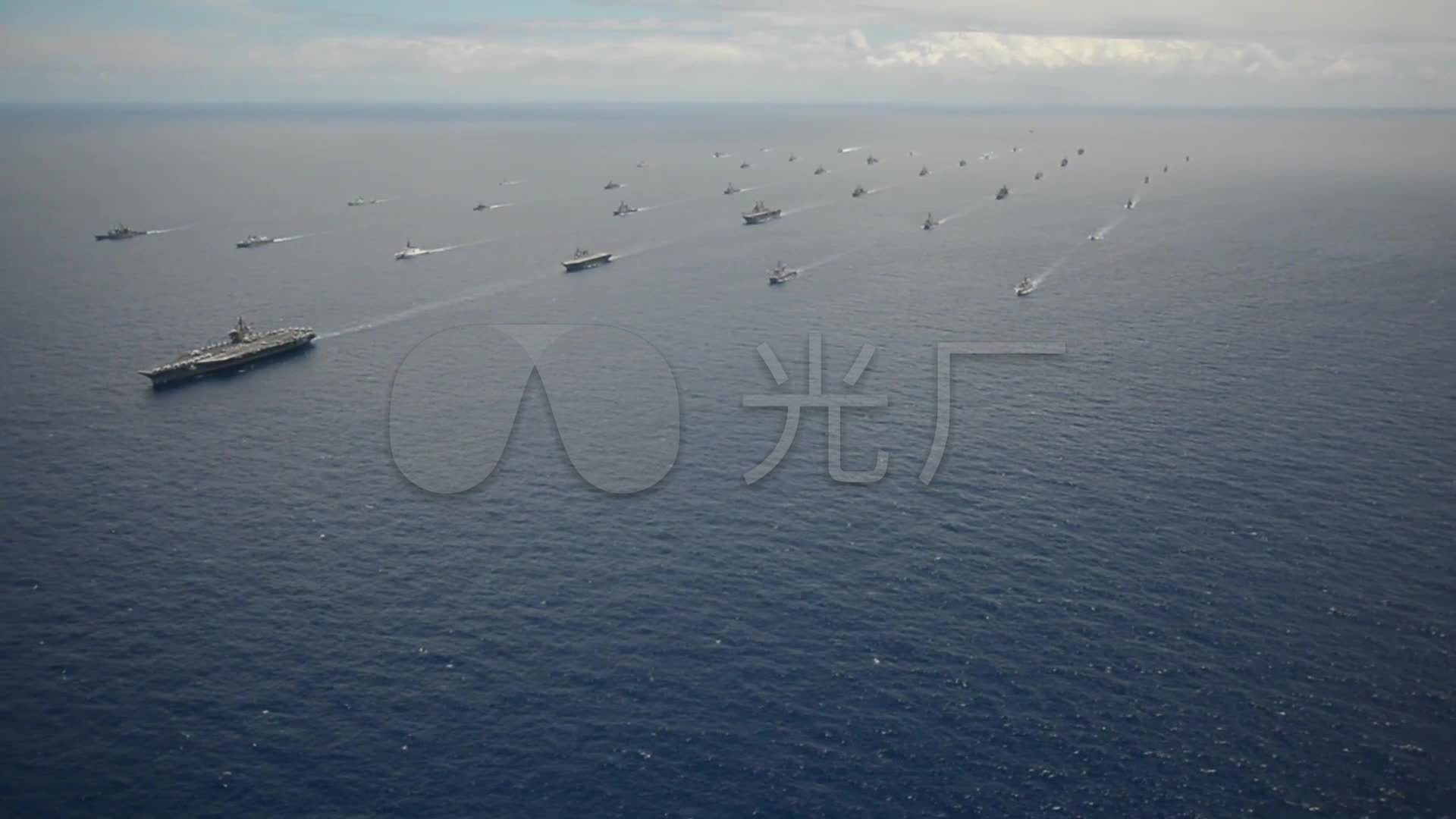 航母编队航行_1920x1080_高清视频素材下载(编号:)