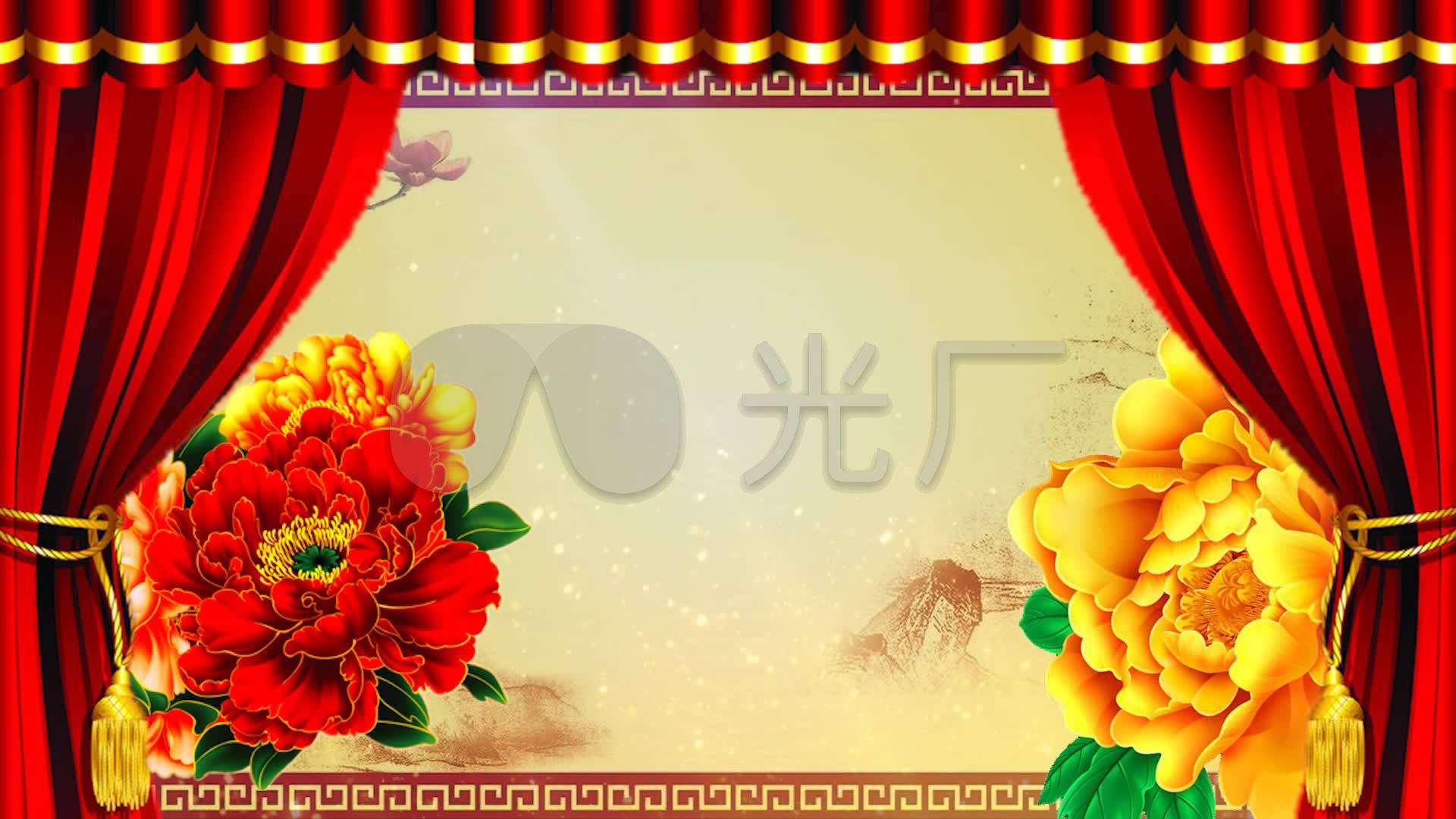 戏曲曲艺舞台背景3_1920x1080_高清视频素材下载(编号:916200)_舞台