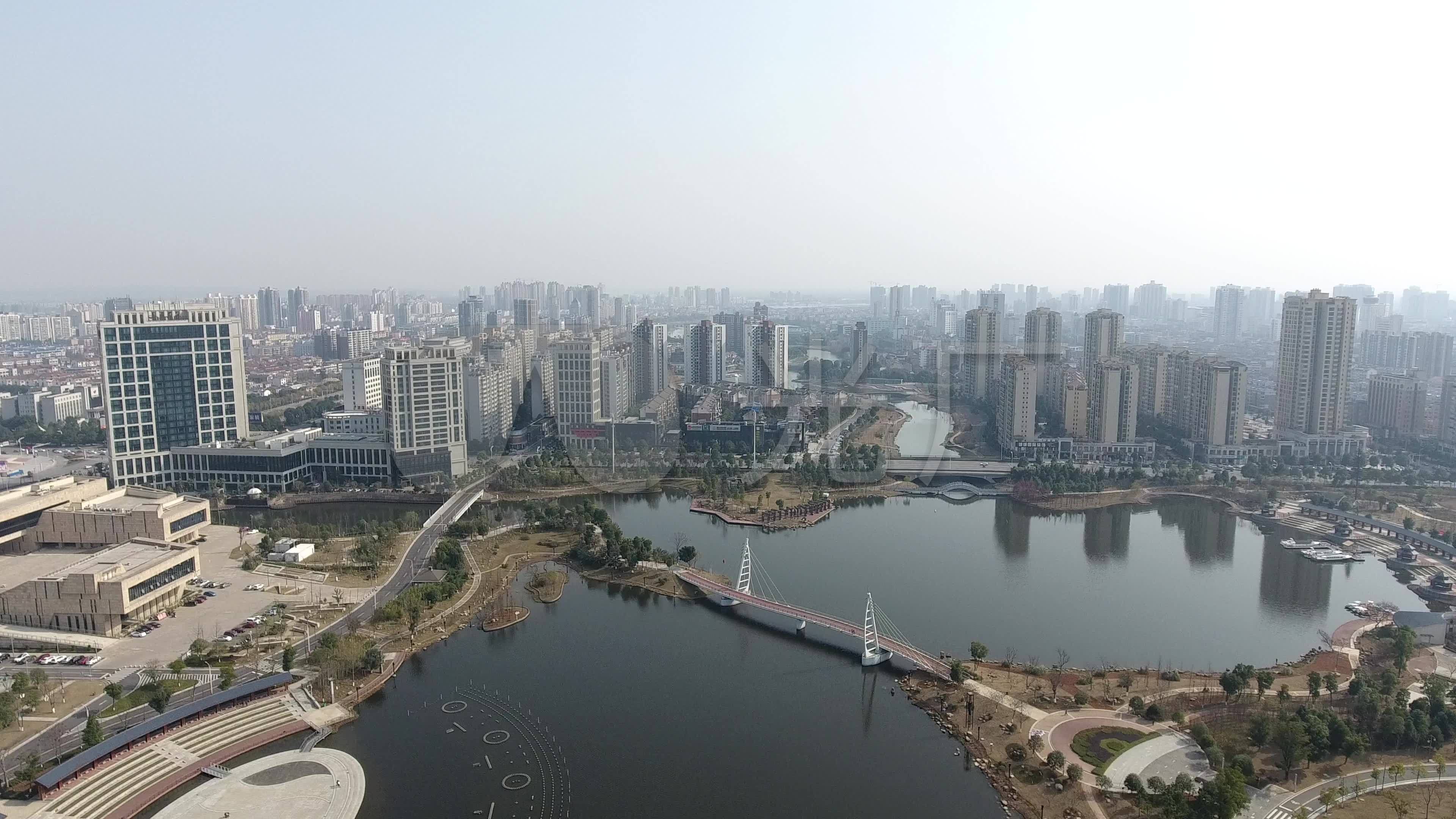 常德武陵区常德市航拍湘北湘北沅
