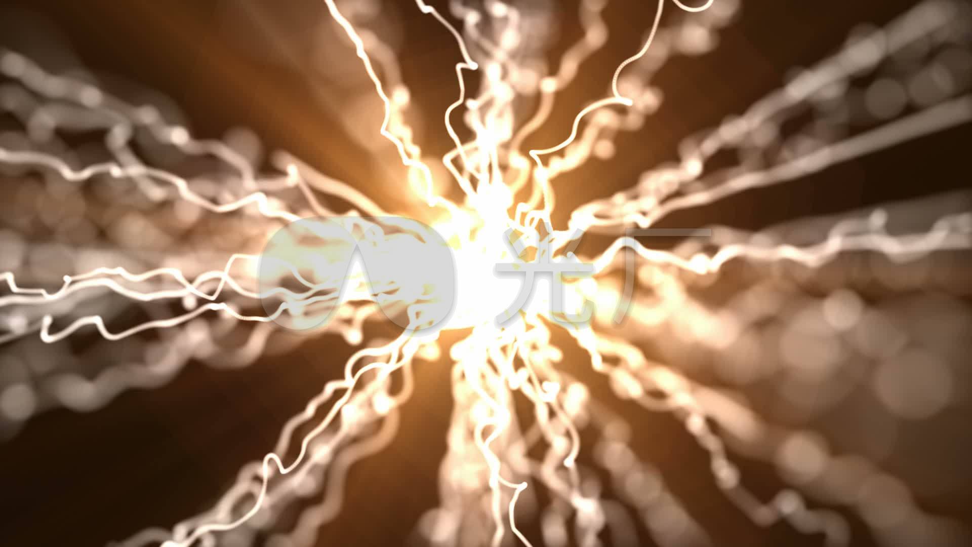 电光火花旋转光斑led动态背景视频