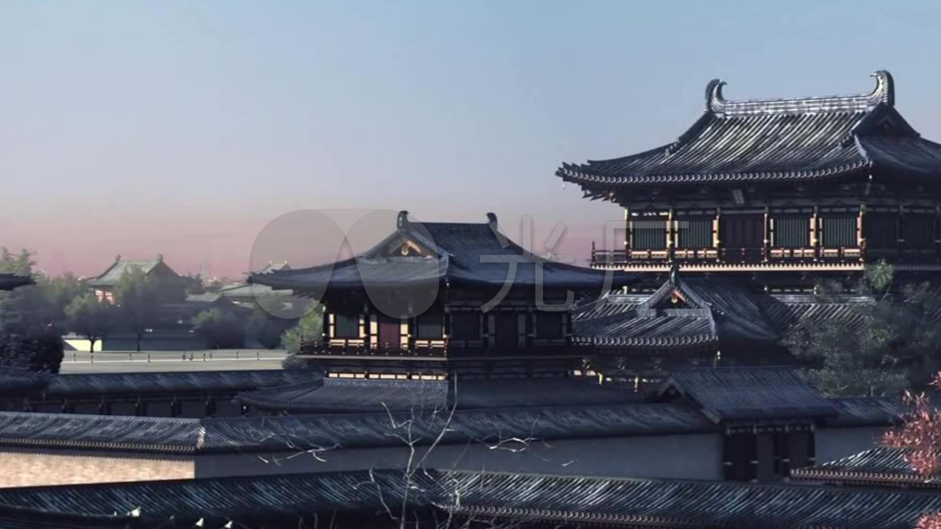 古代宫殿历史建筑历史回顾_1920x1080_高清视频素材下载(编号:927449)