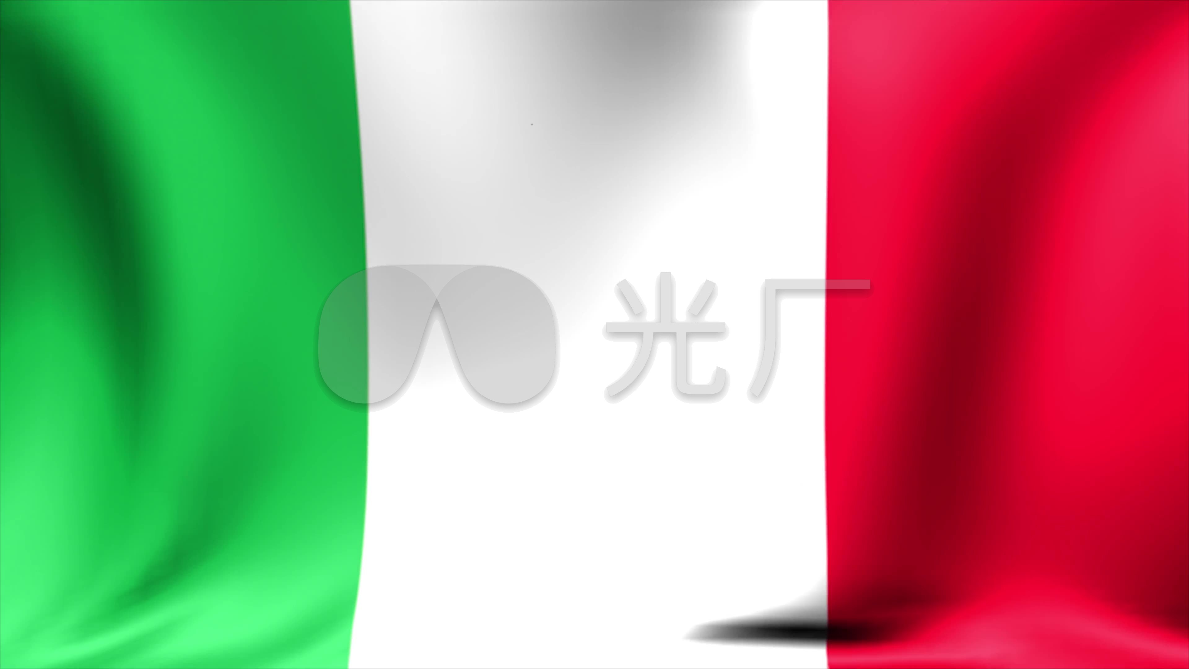 意大利国旗4k_3840x2160_高清视频素材下载(编号:)