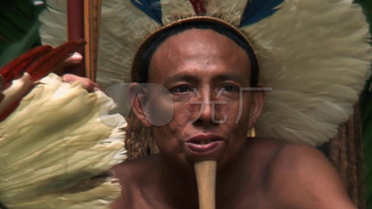 印第安人原始部落佐埃人生活状态_1280x720_高清视频