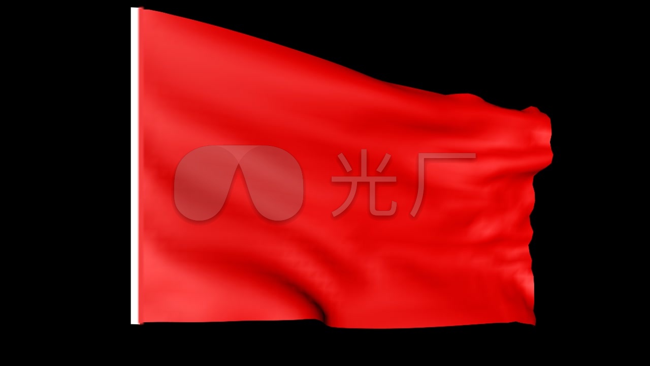 飘扬的红旗_1280x720_高清视频素材下载(编号:942313)_影视包装_vj师