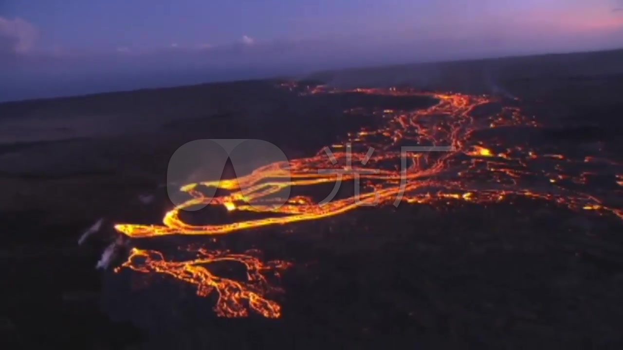 夏威夷火山裂隙式喷发_1280x720_高清视频素材下载(:)