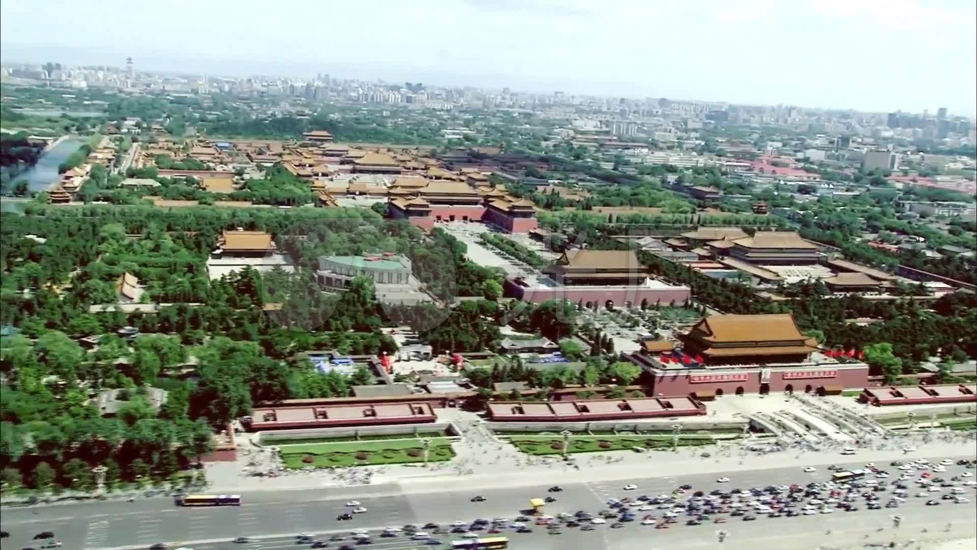北京鸟瞰北京航拍北京首都视频素材_1920x1080_高清视频素材下载(编号