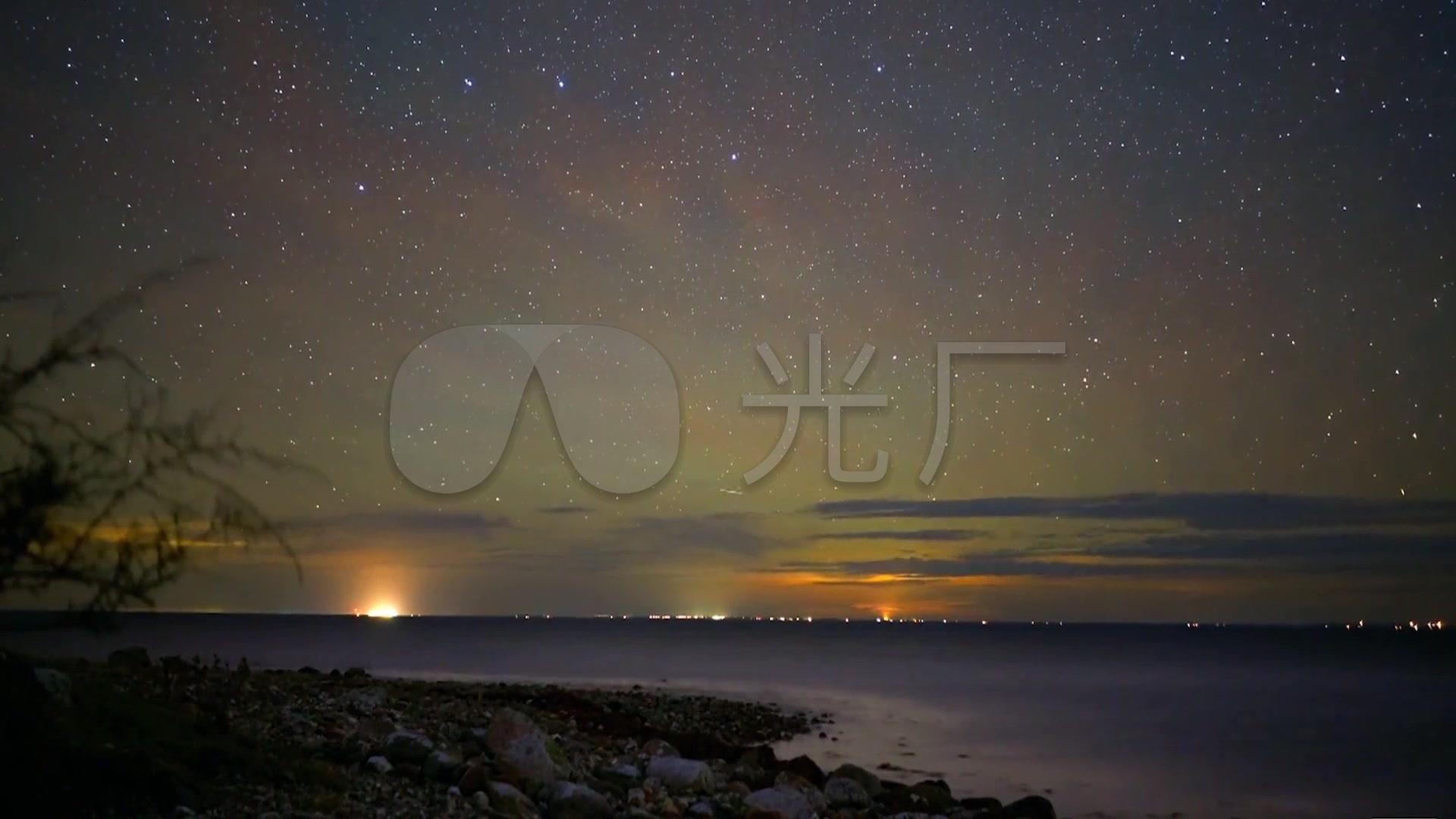 唯美风景实拍星空实拍星空朝阳海_1920x1080_高清视频