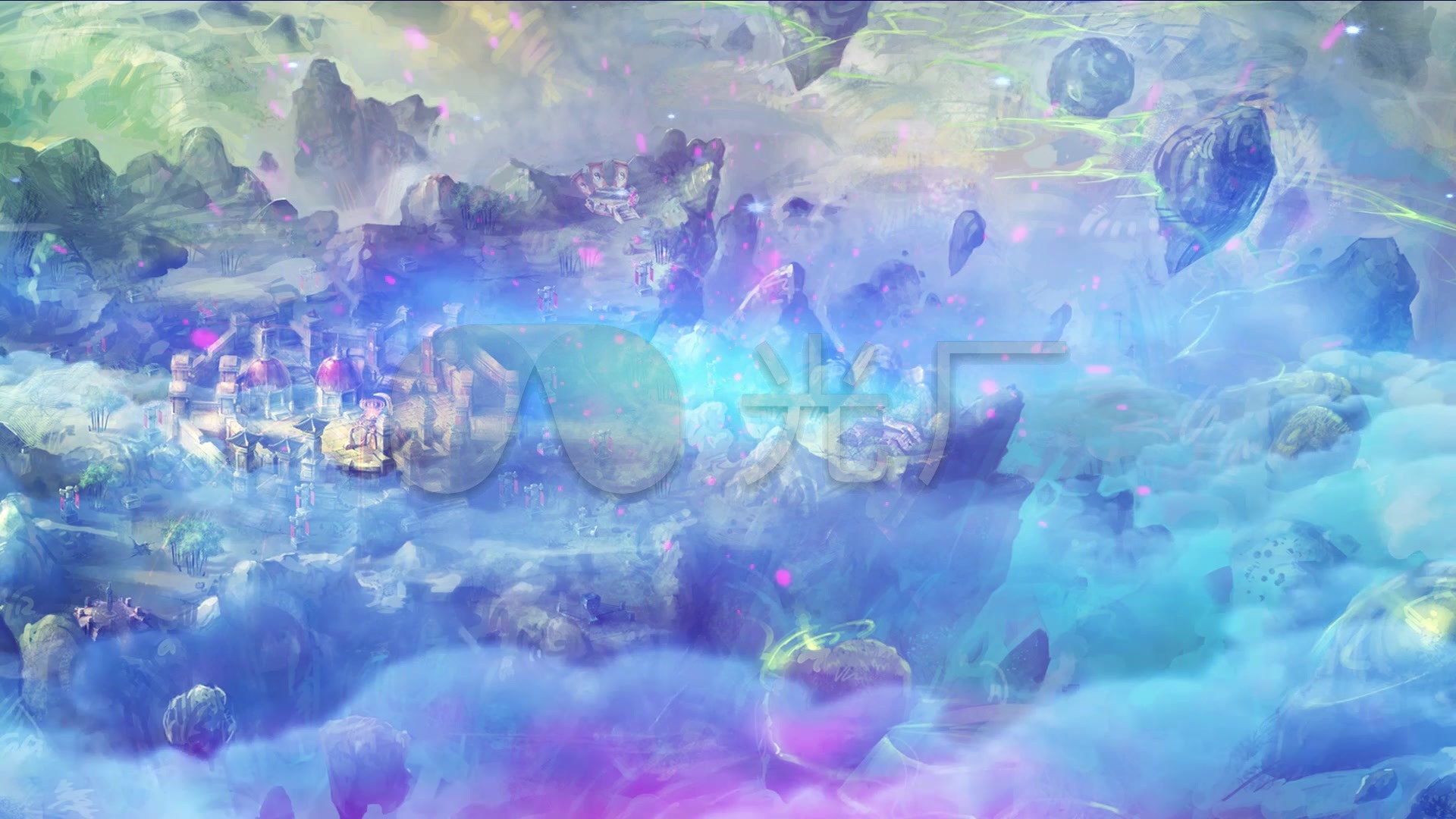 竹节山仙侠神话世界童话宫殿仙界_1920x1080_高清视频素材下载(编号