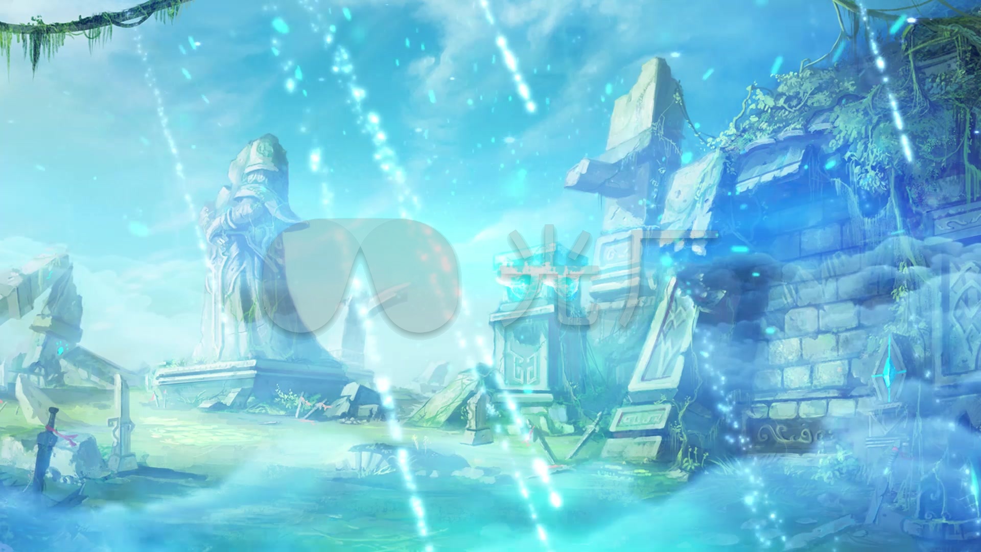 祭坛神像仙境仙界神殿武侠仙侠_1920x1080_高清视频