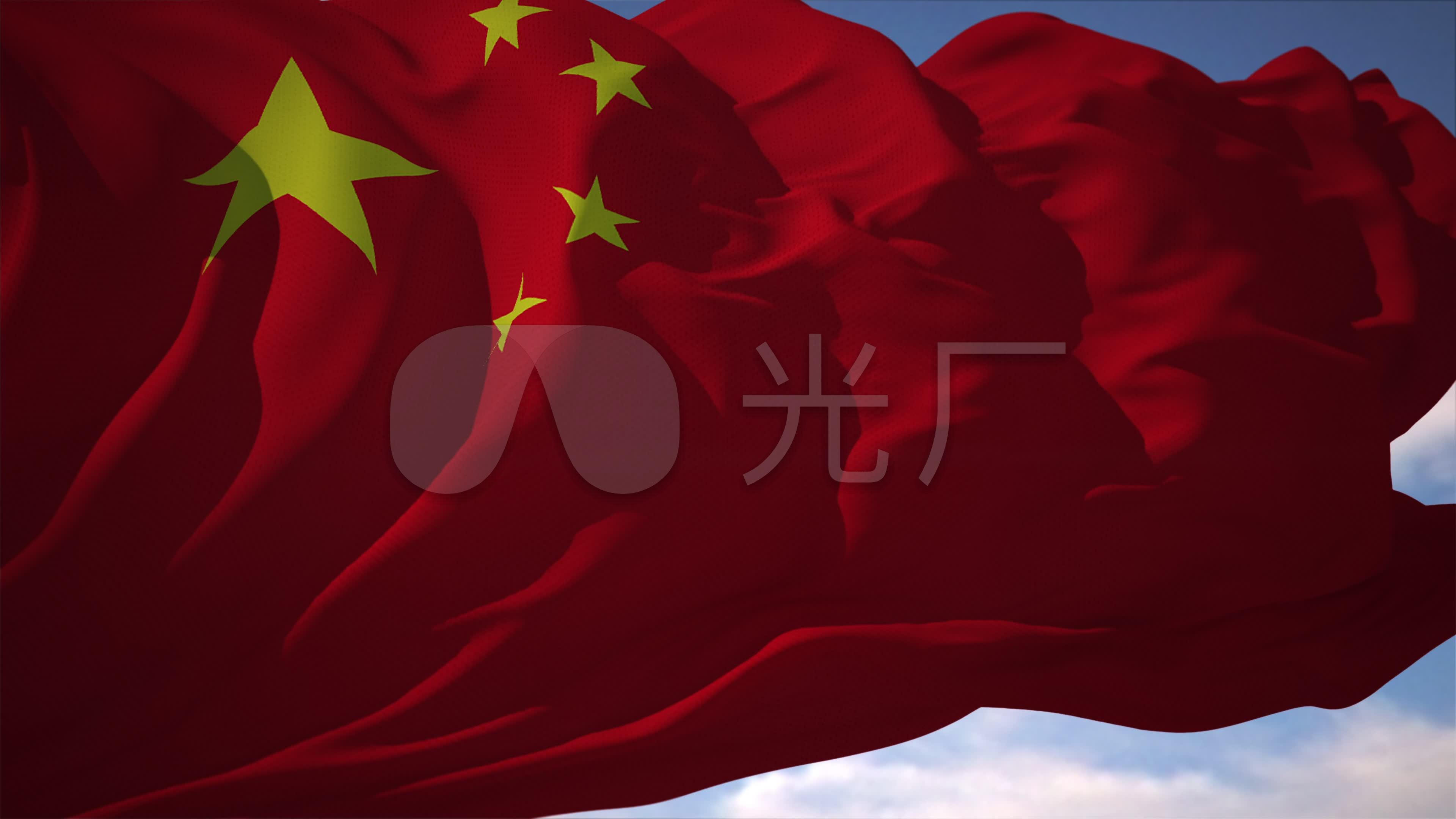 中国国旗4K_3840X2160_高清视频素材下载(编号:977442)_舞台背景