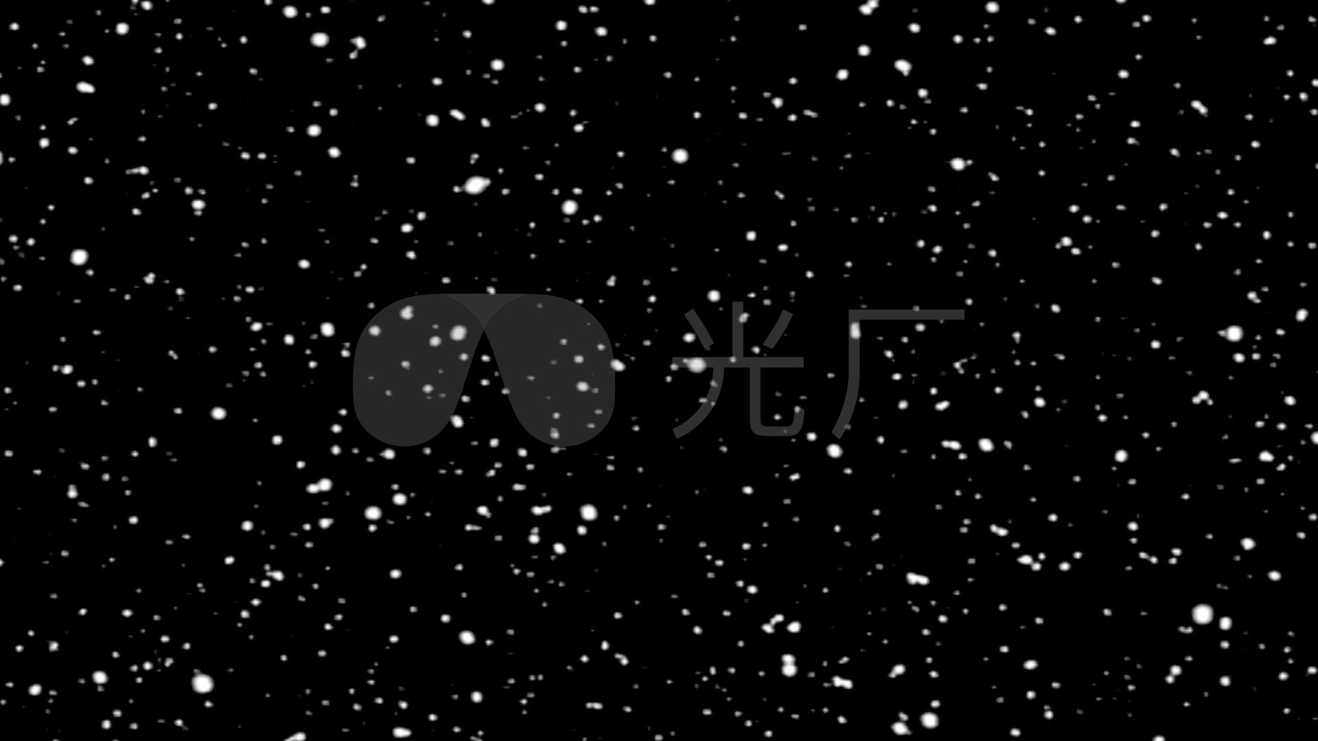 唯美大雪雪花飘落