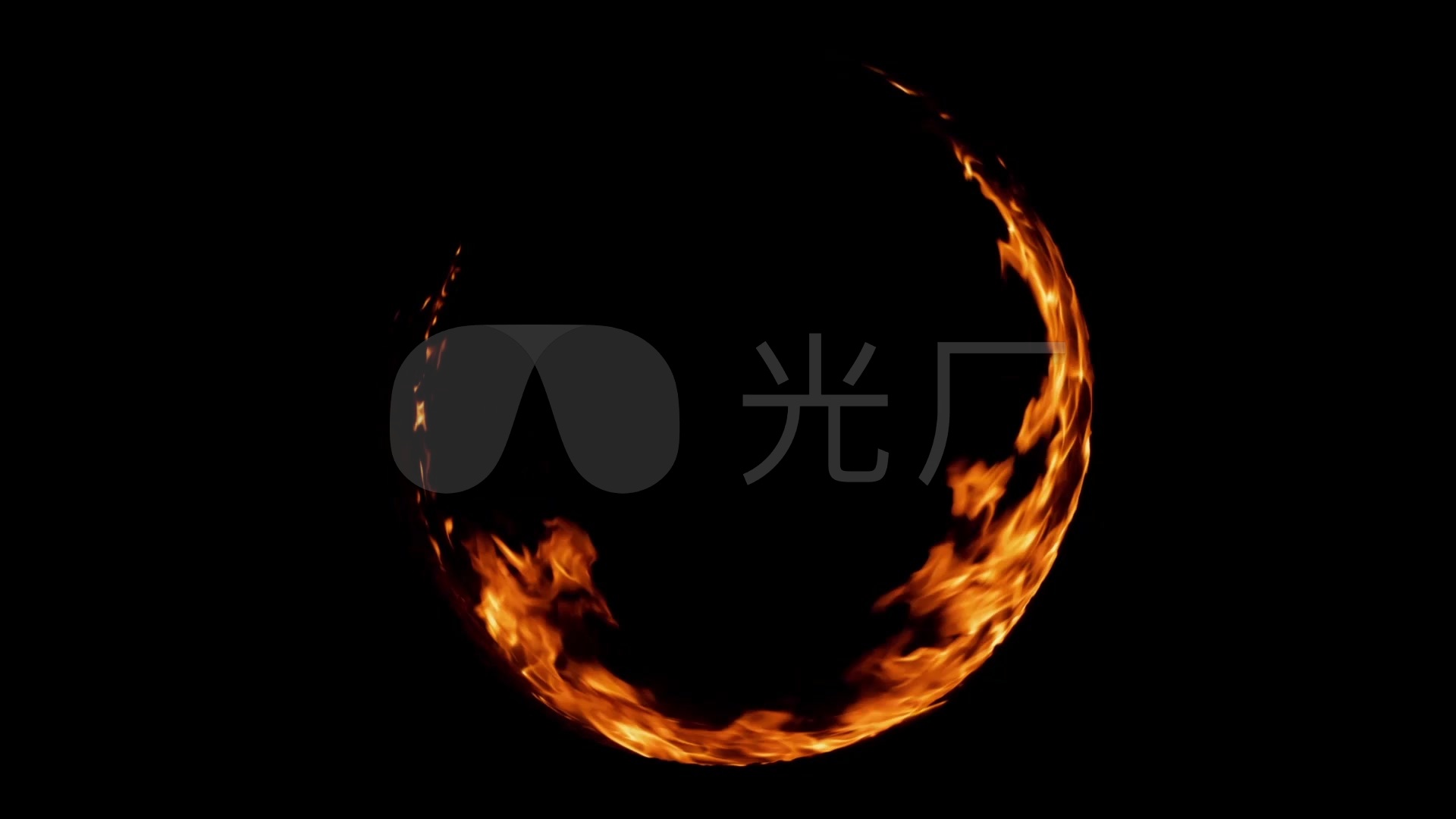 火焰火圈圆形火焰_1920x1080_高清视频素材下载(编号