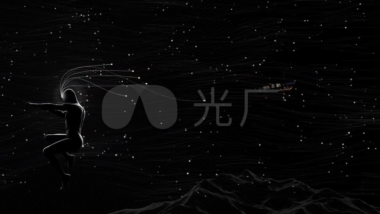 暗黑酷炫抽象背景视频