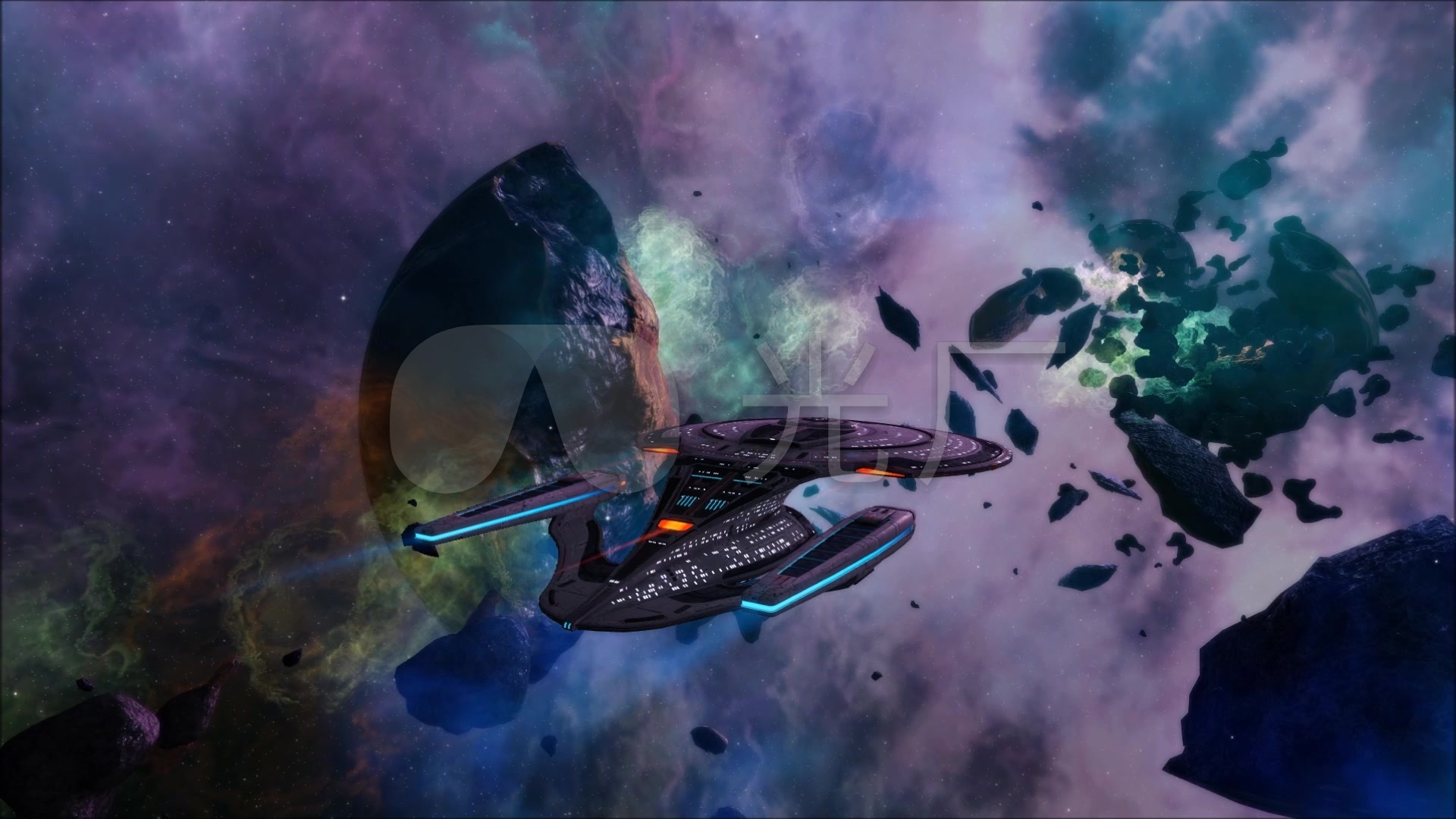 星际壁纸1920x1080,星际穿越4k手机壁纸 星际迷航太空旅行飞船时空穿梭跳跃_1920x1080_高清