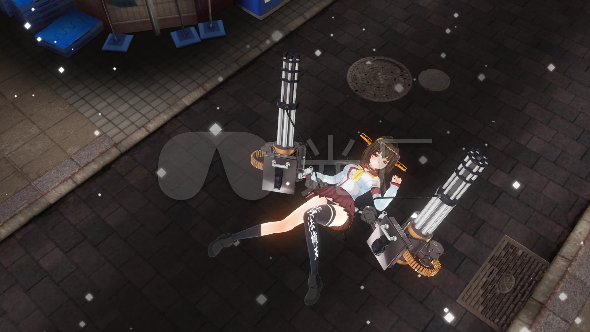 战舰少女机枪少女加特林武装